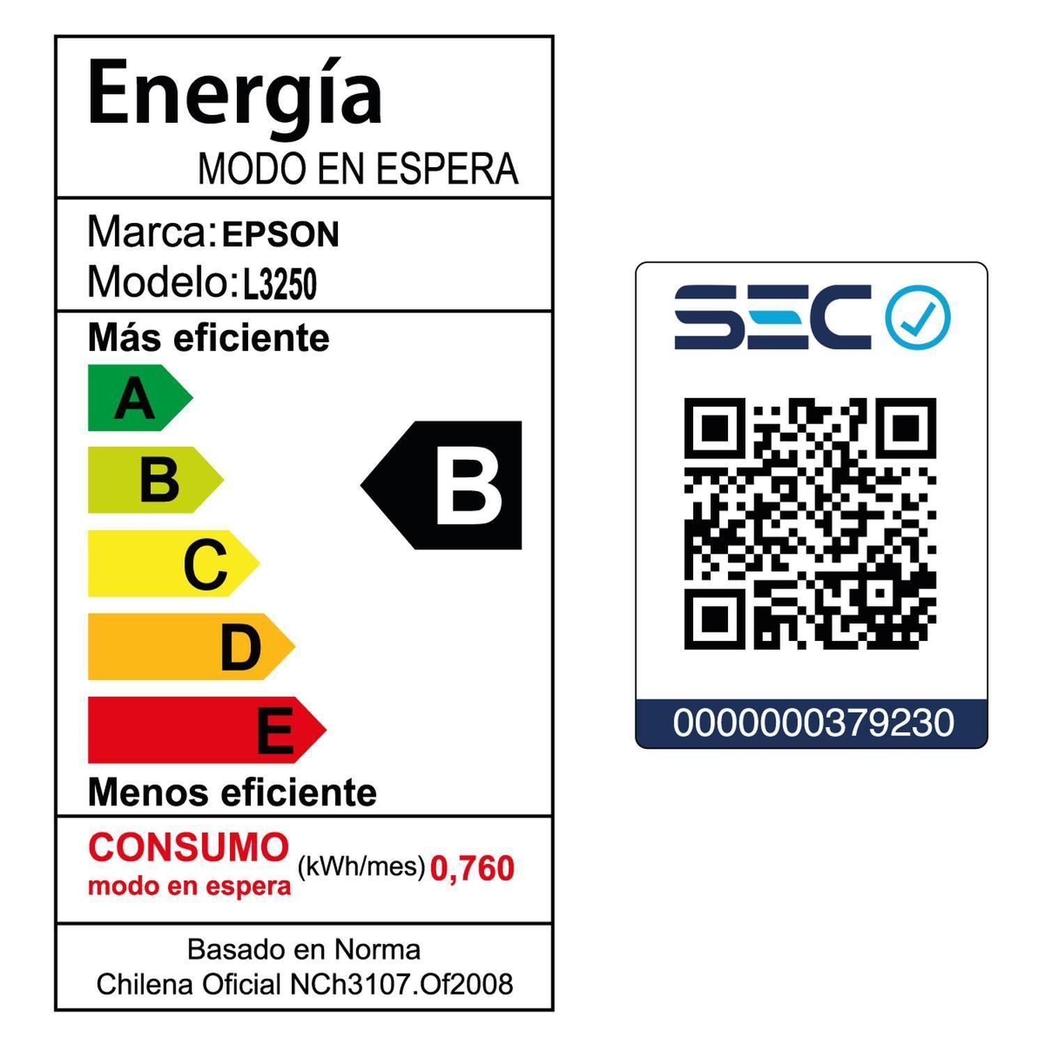 Impresora EPSON Multifuncional 3 en 1 EcoTank L3250 Wi-Fi-8