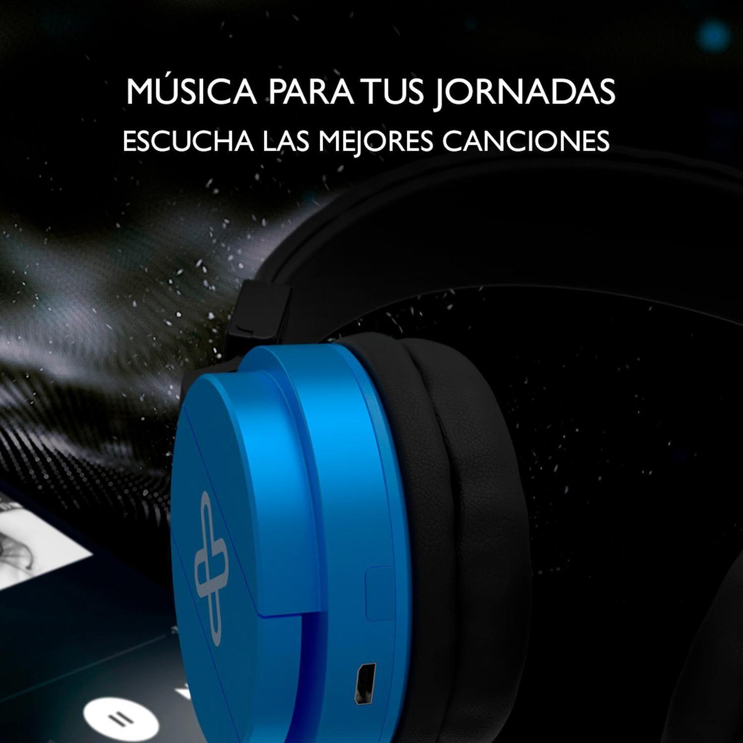 Audifonos BT c/mic auto 16 hrs Fury pro Klip xtreme KWH-001 azul-1