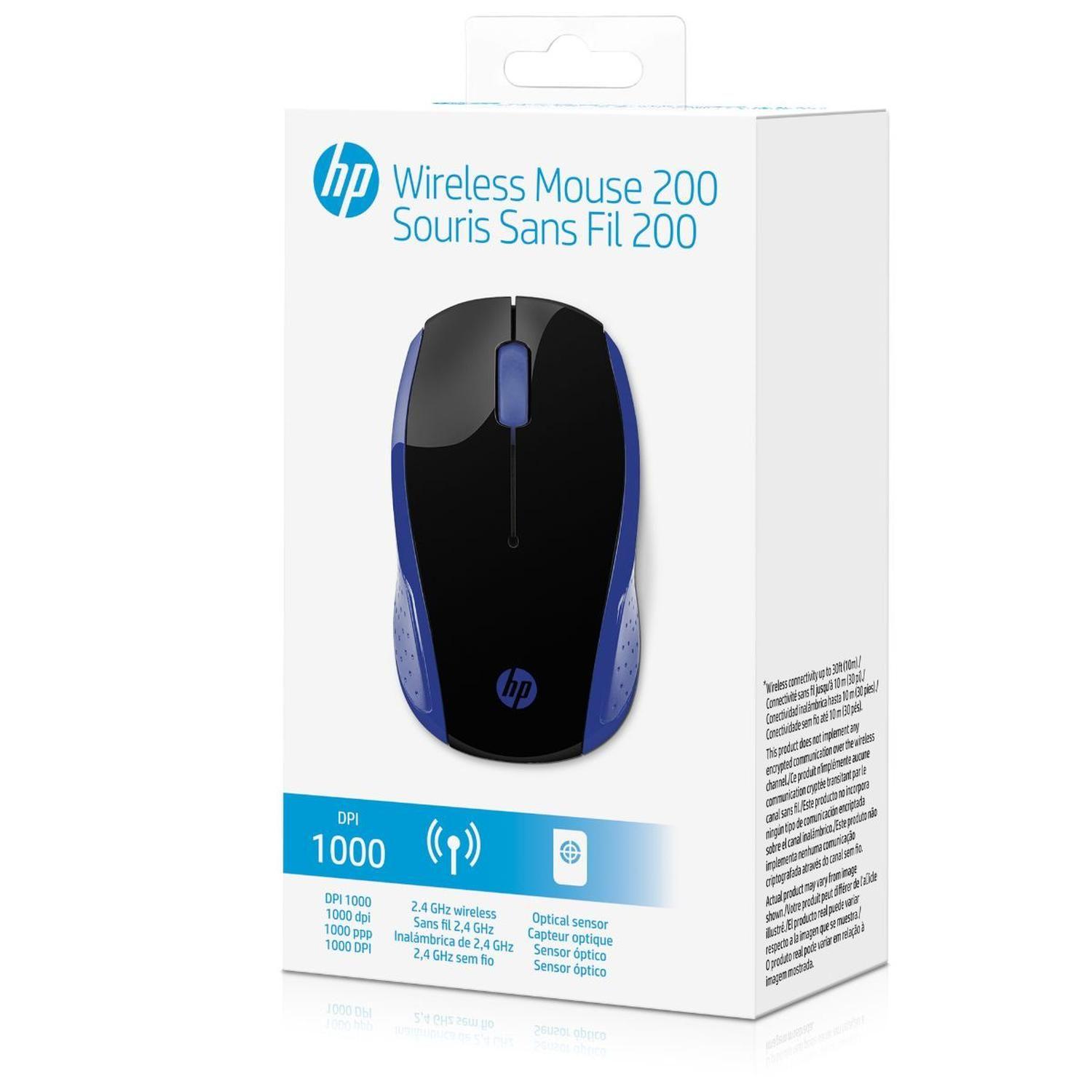 Mouse HP 200 Inalambrico Azul Marino-6