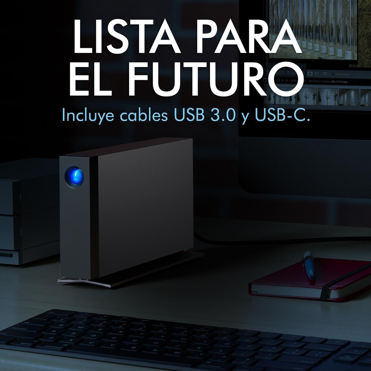 Disco Duro Externo Seagate 8TB LaCie D2 USB 3.0 Mac y PC-3