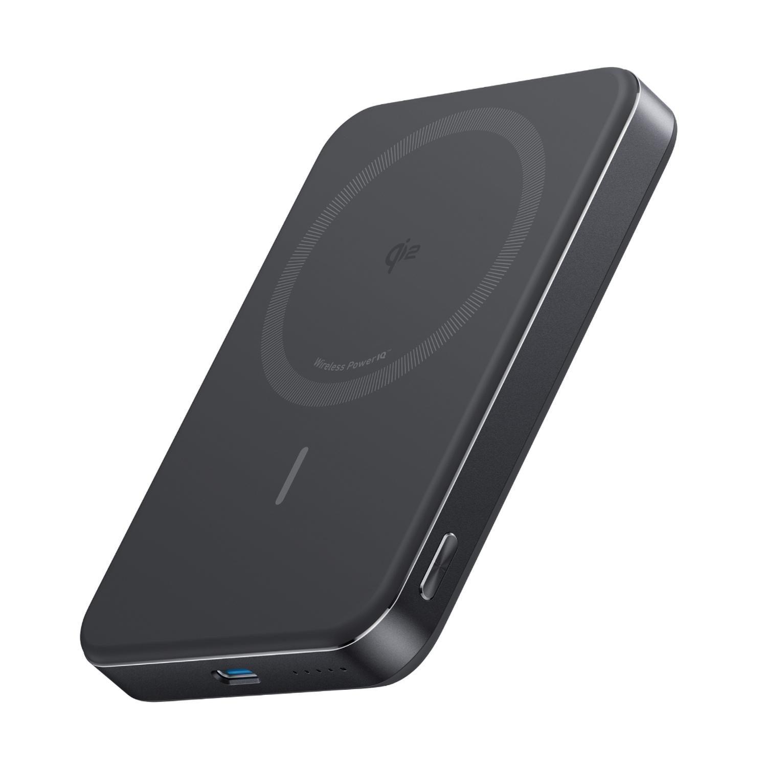 Powerbank Magnética Slim Batería Externa MagGo Anker 10.000 mAh Qi2 Wireless Negro-2
