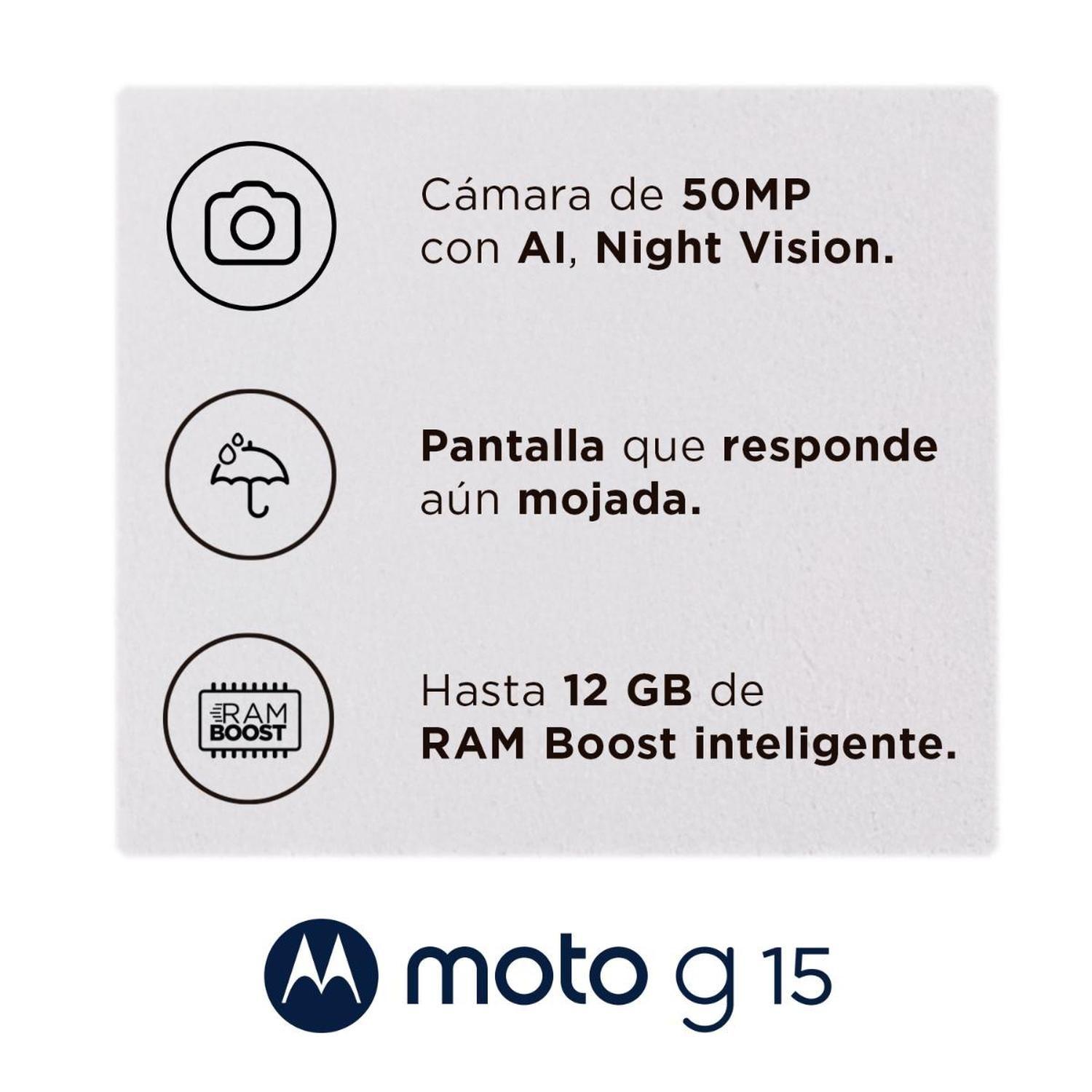 Moto g15 For Business 4+128GB Gris-3