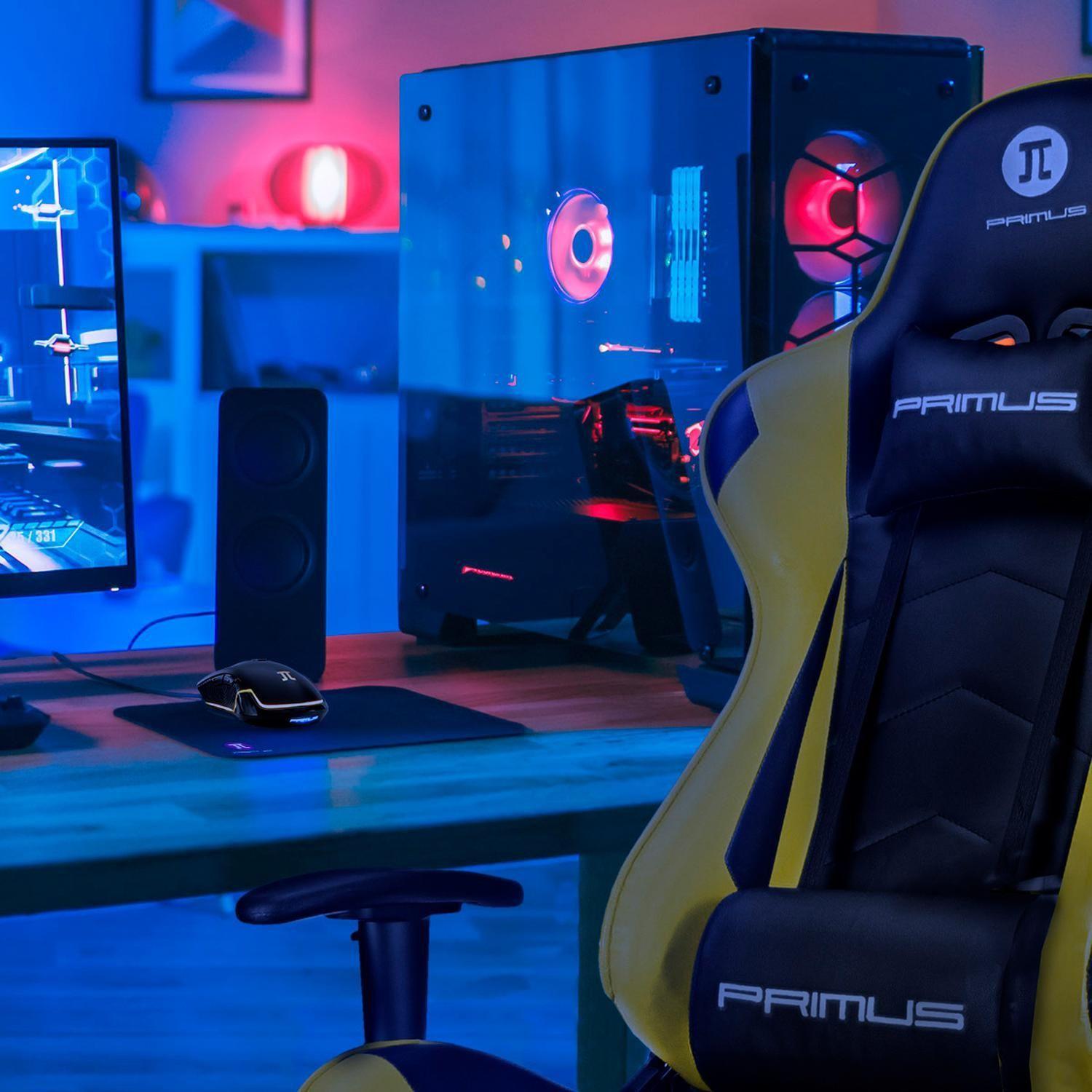 Silla Gamer Primus Gaming THRÓNOS100T amarillo-3