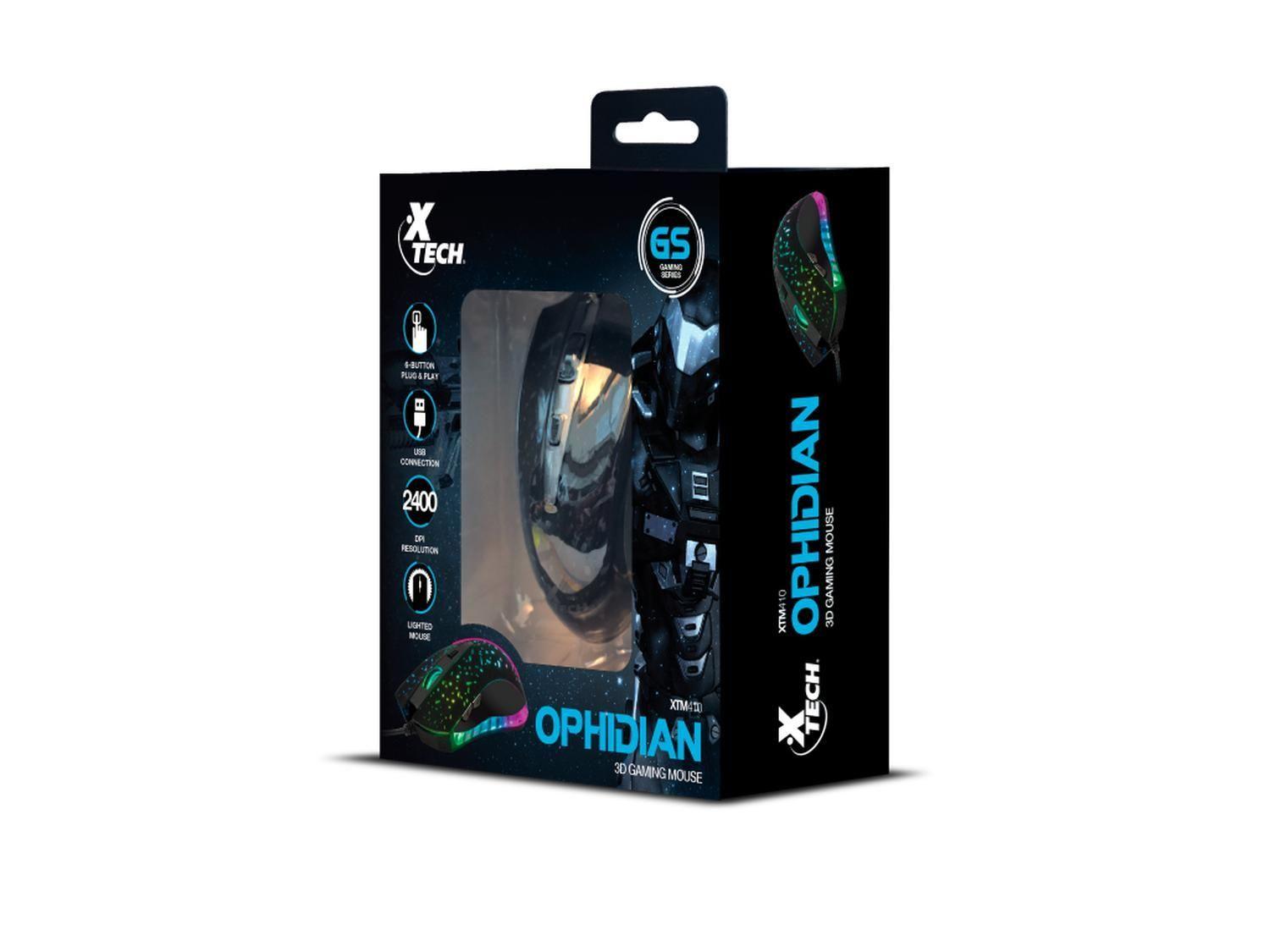 Mouse Gamer Xtech USB 6Bot LED 7Col 2400dpi XTM-410 Negro-6