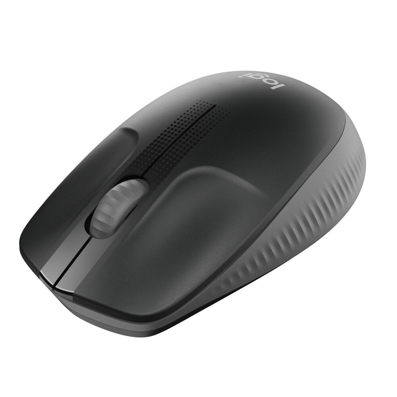 Mouse Inalambrico M190 Negro-Gris-2