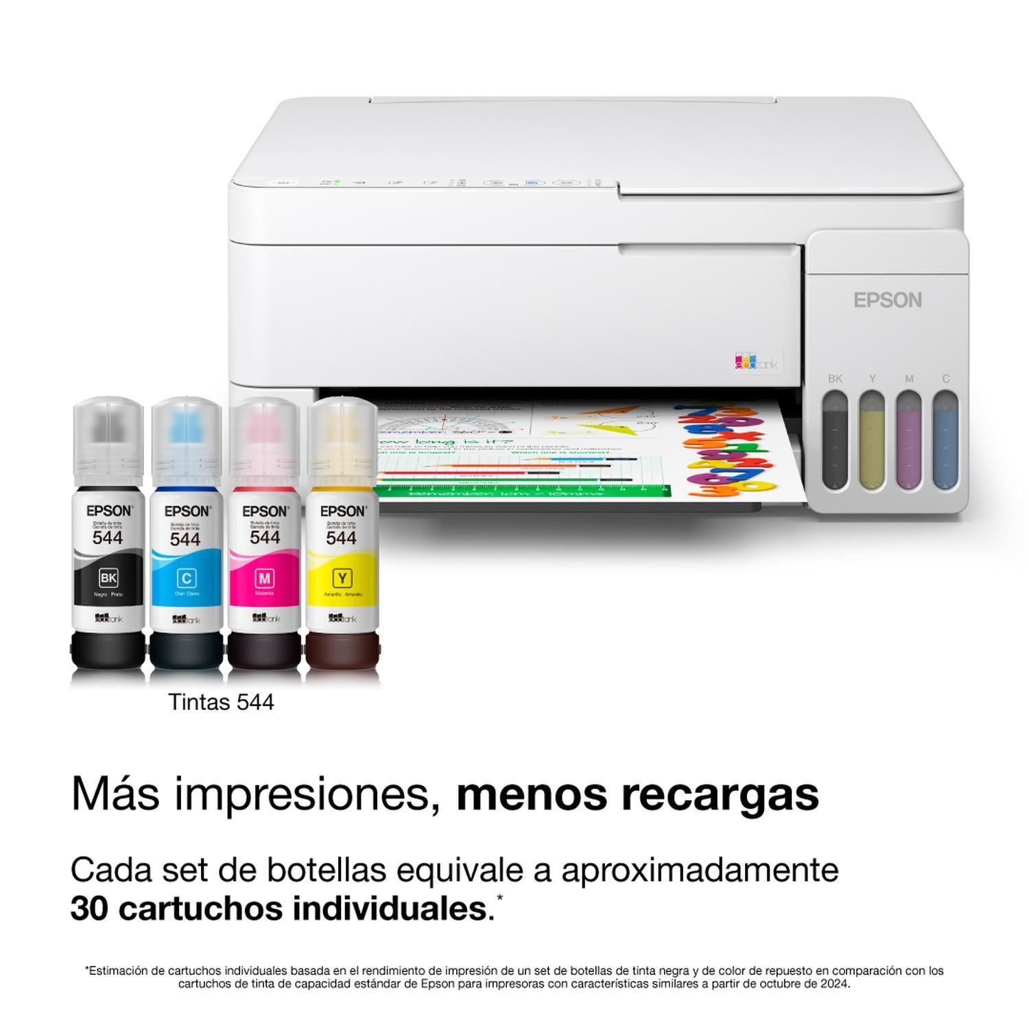 Impresora Epson Ecotank Wifi L3352 Blanco-3