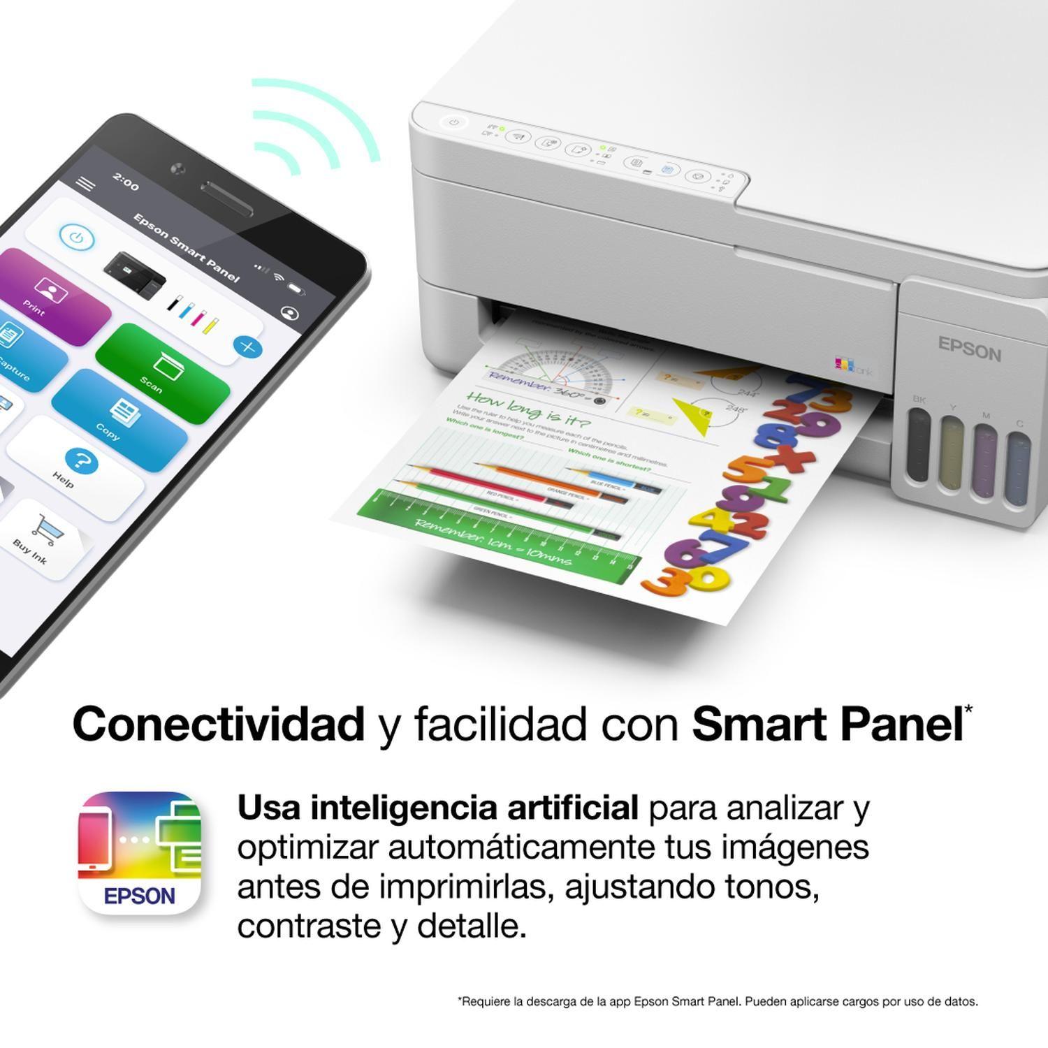 Impresora Epson Ecotank Wifi L3352 Blanco-4