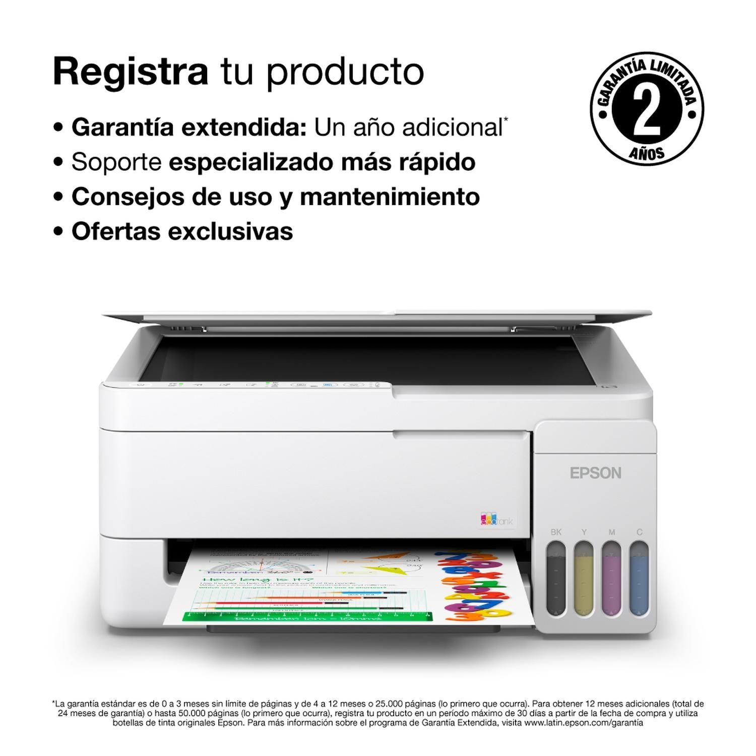 Impresora Epson Ecotank Wifi L3352 Blanco-6