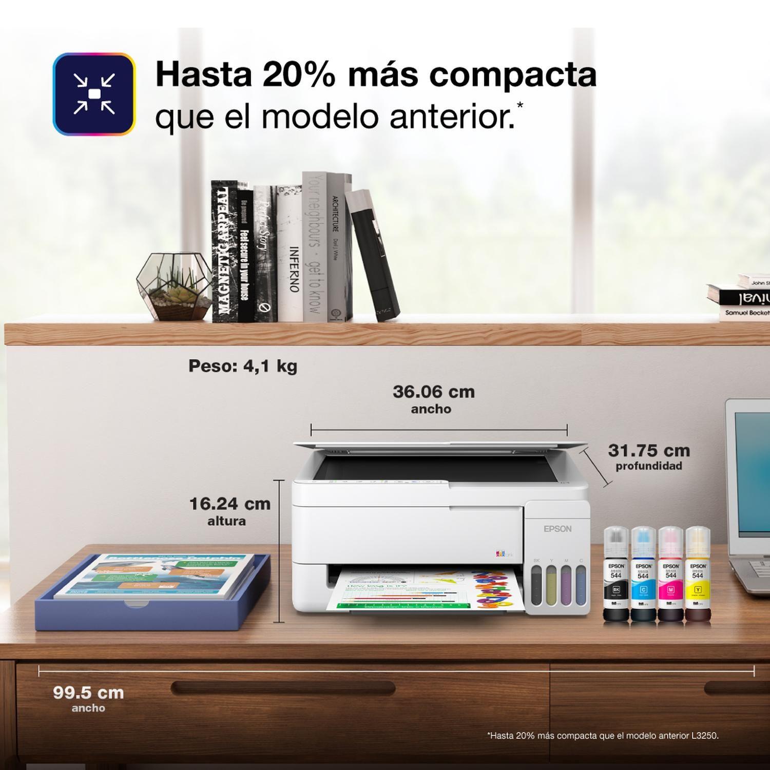 Impresora Epson Ecotank Wifi L3352 Blanco-8
