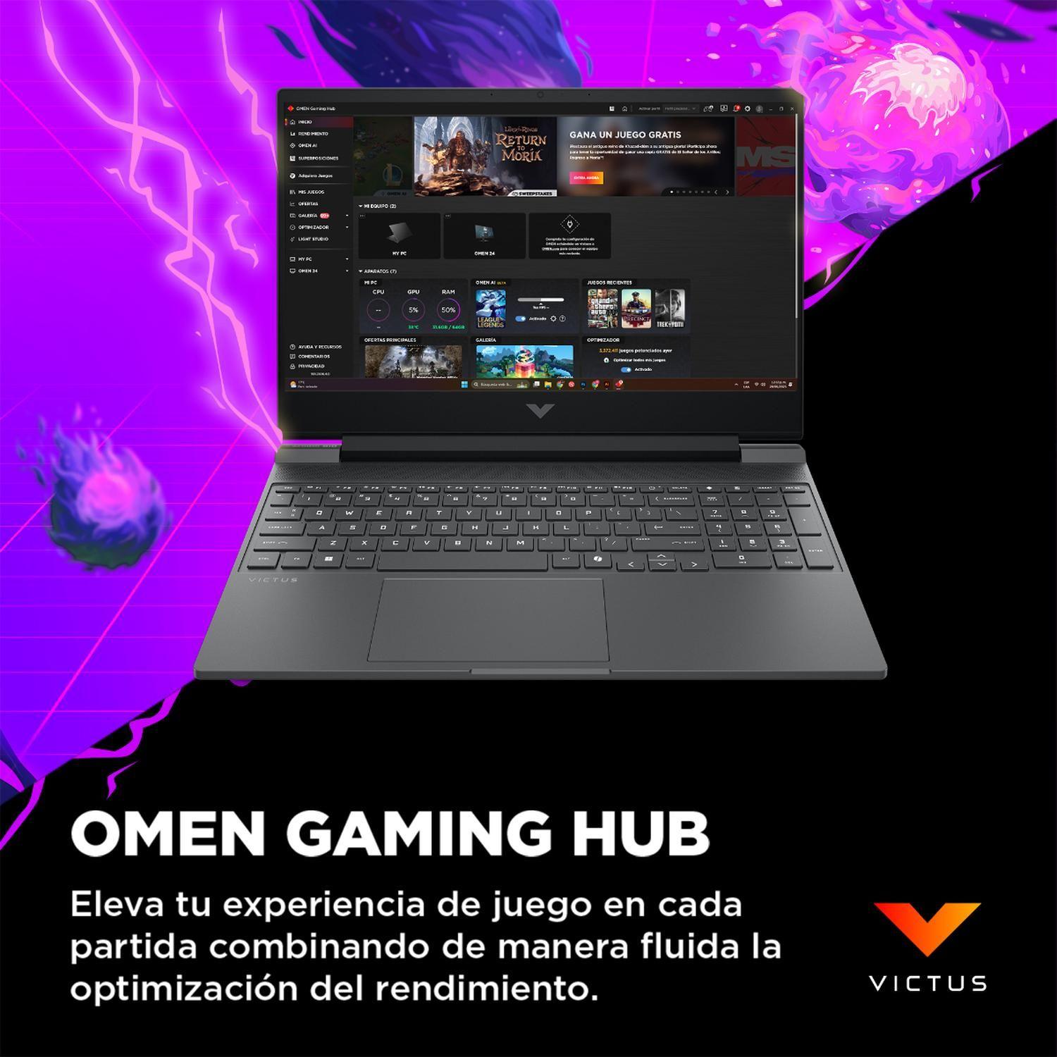 Laptop HP Victus15-fa2014la Intel Core i5 16GB 512GB RTX3050-9