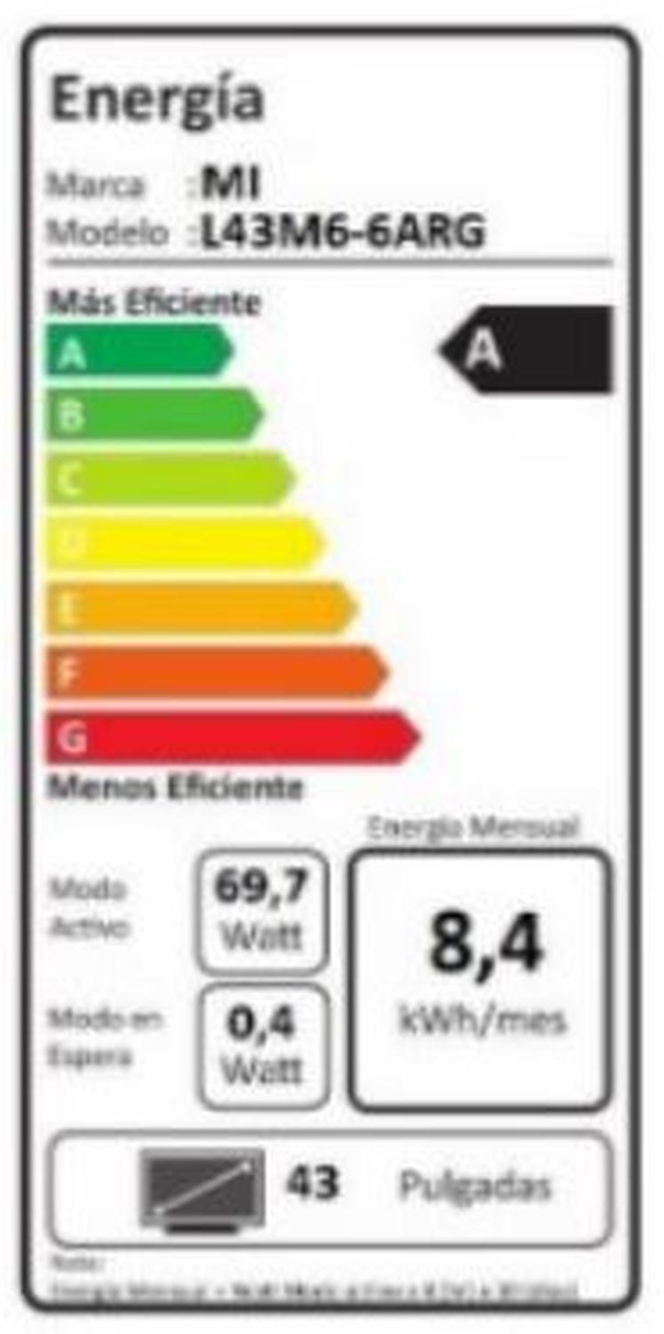 Televisor Xiaomi TV 43 pulgadas UHD-5