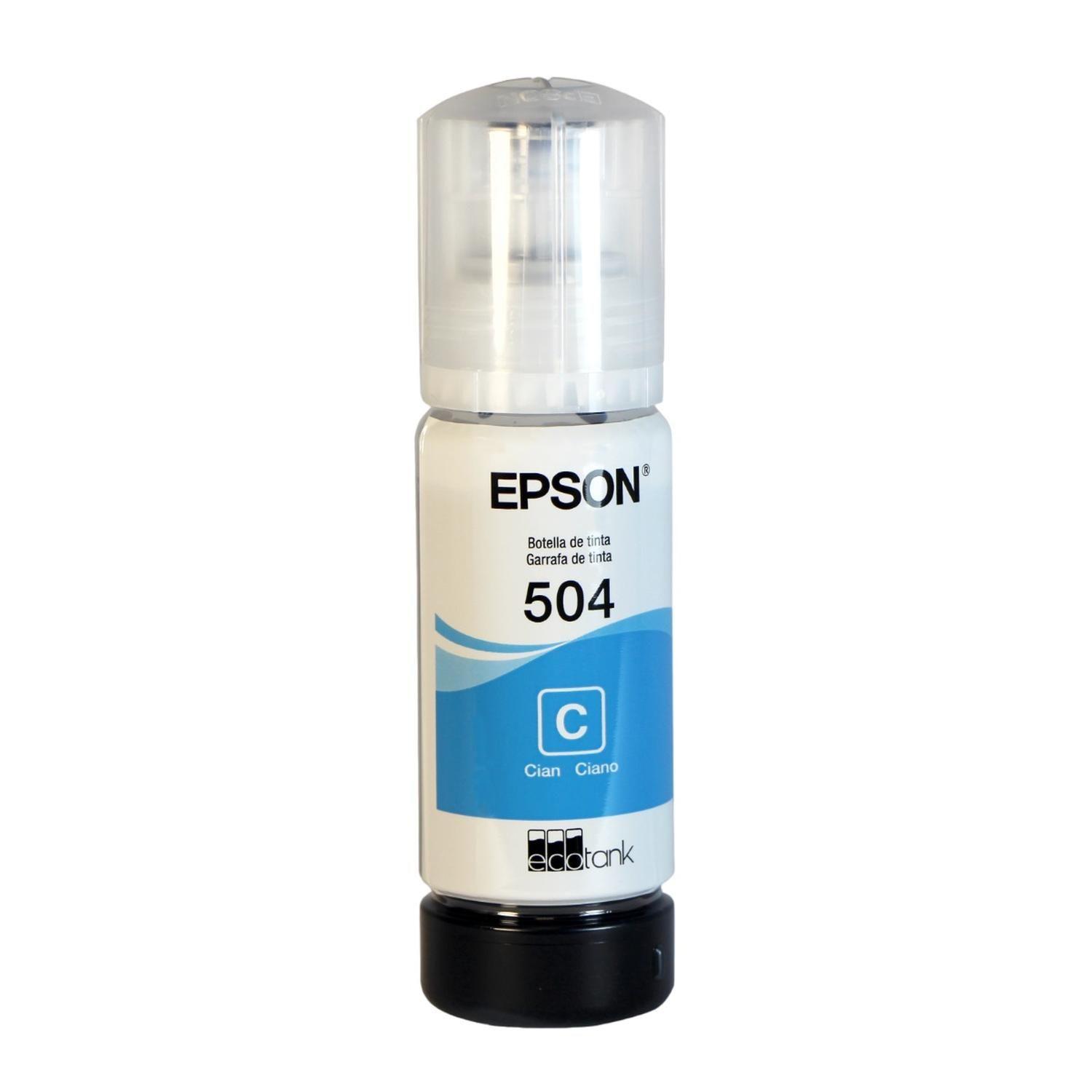 Botella De Tinta Epson T504 Cyan-3