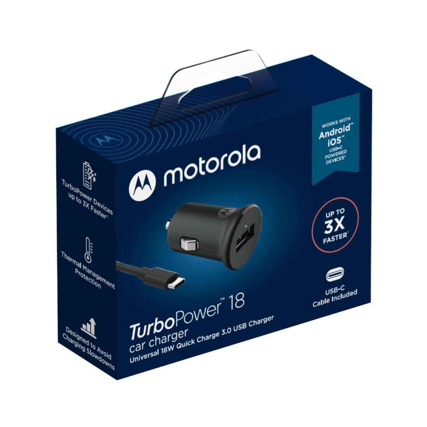 CARGADOR AUTO MOTOROLA TURBO POWER 15W SJV 100-C-2