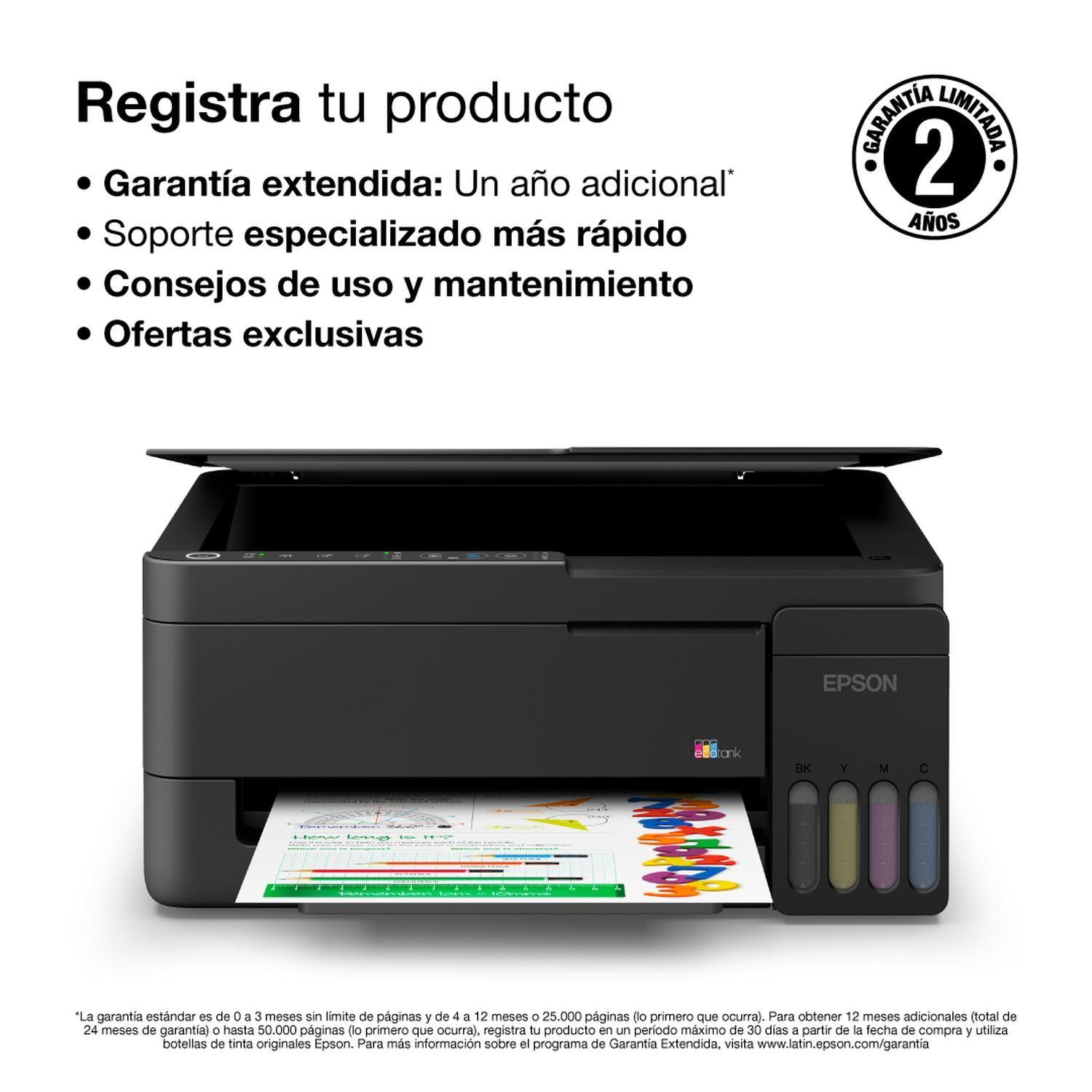 Impresora Epson Ecotank Wifi L3350 Negro-5