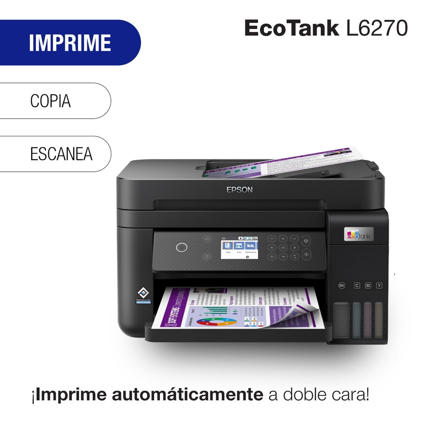 Impresora EPSON Multifuncional 3 en 1 EcoTank L6270 Wi-Fi-5