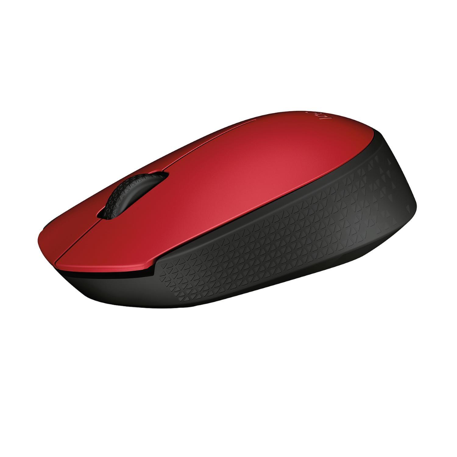 Mouse Inalambrico Logitech M170 Rojo-1