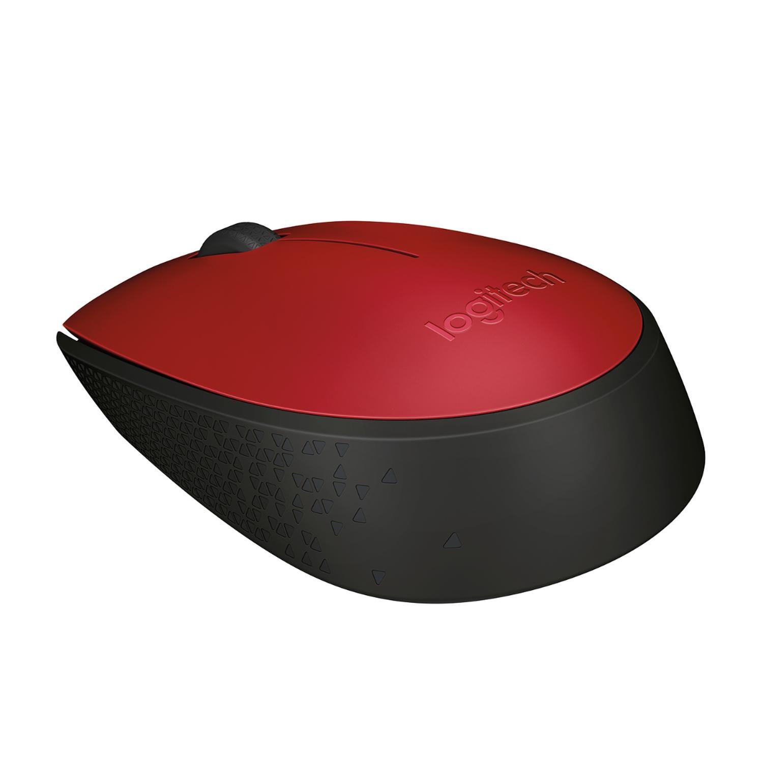 Mouse Inalambrico Logitech M170 Rojo-3