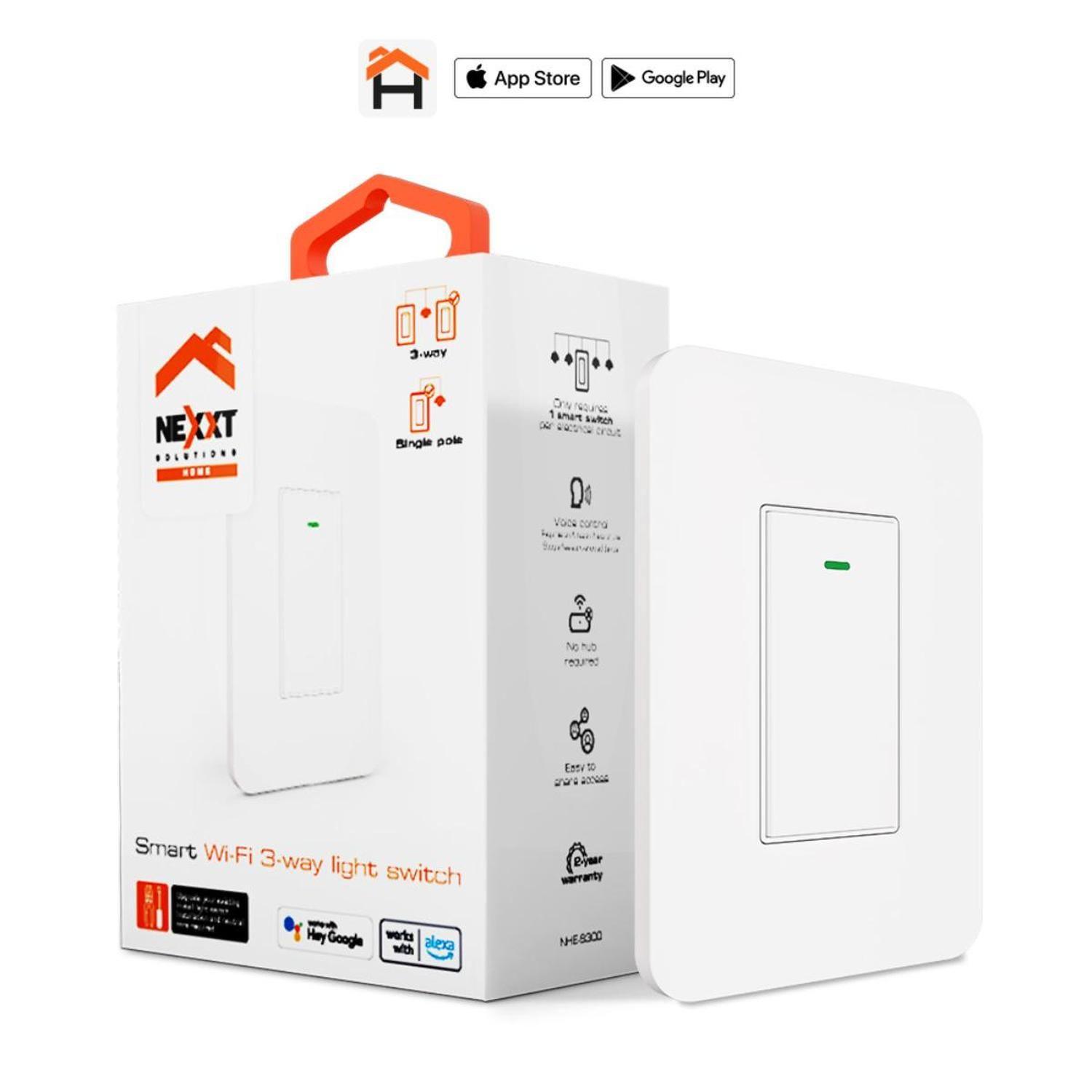 Interruptor de 3 vías inteligente con conexión Wi-Fi-4