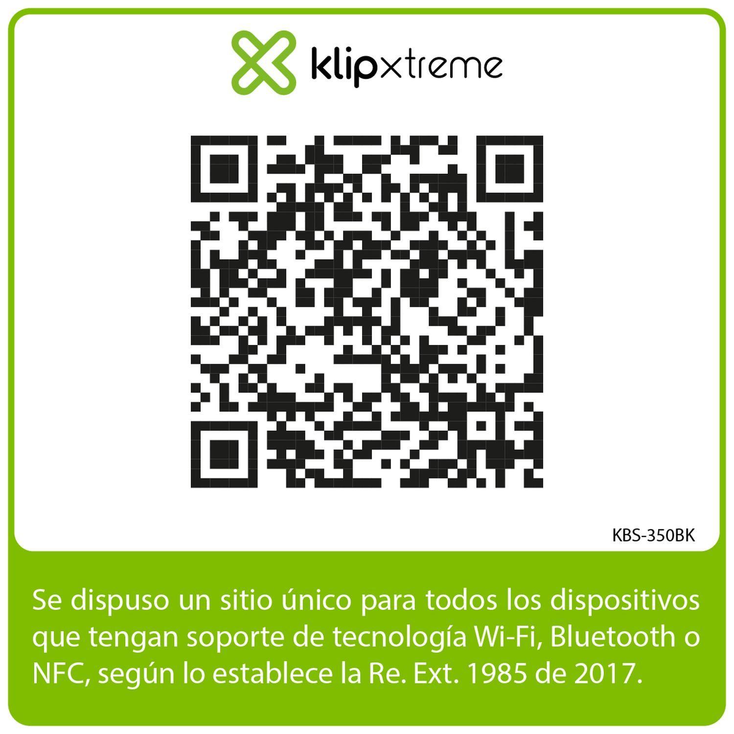 Parlante Portátil Klip Xtreme Zoundfire Pro Bluetooth KBS-350BK-6