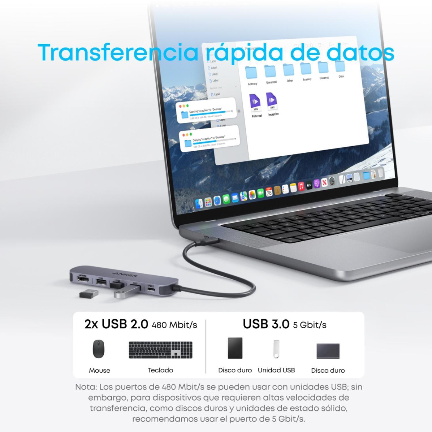 Anker USB-C Hub 5-in-1, 4K HDMI-4