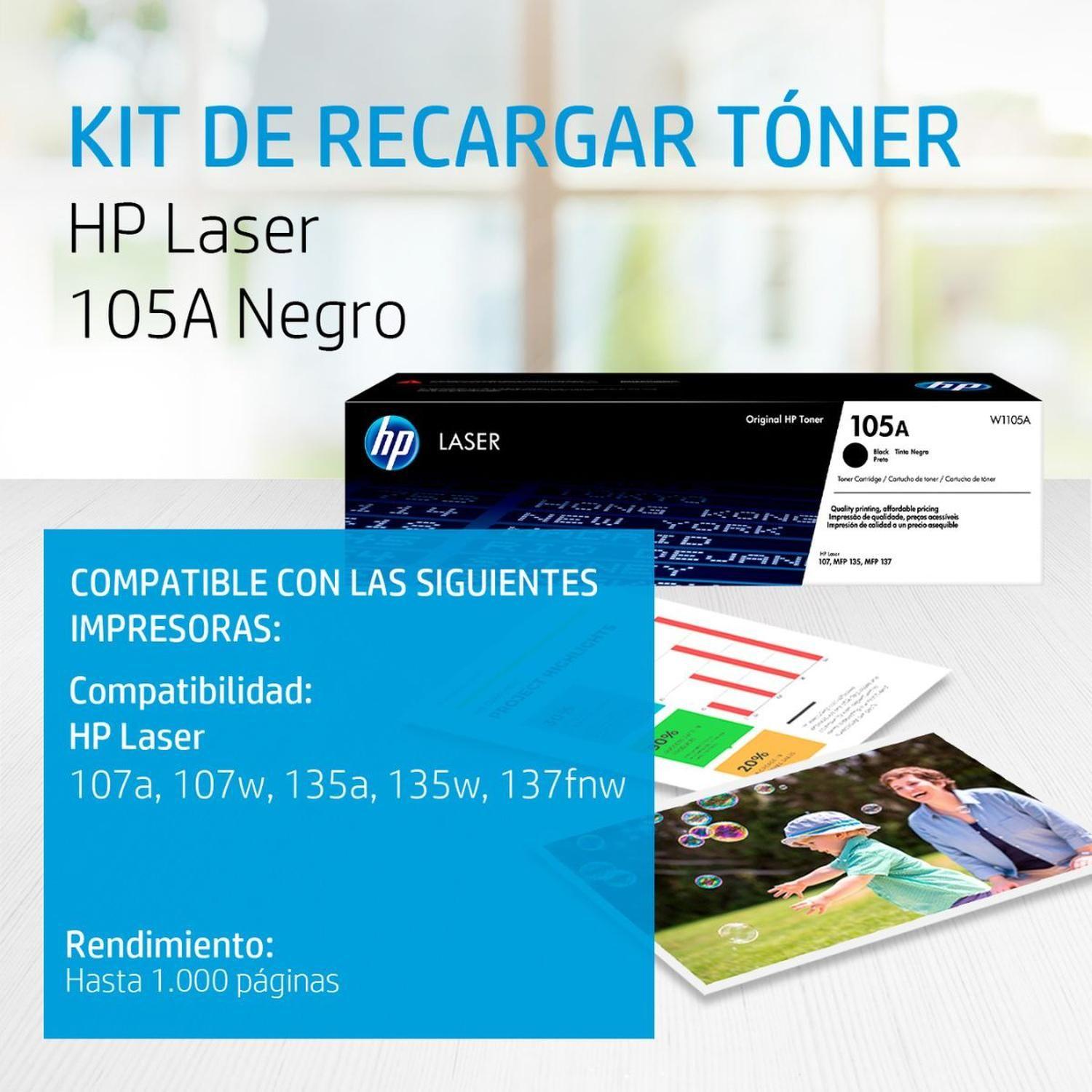 Cartucho de Tóner HP 105A Láser Negro-1