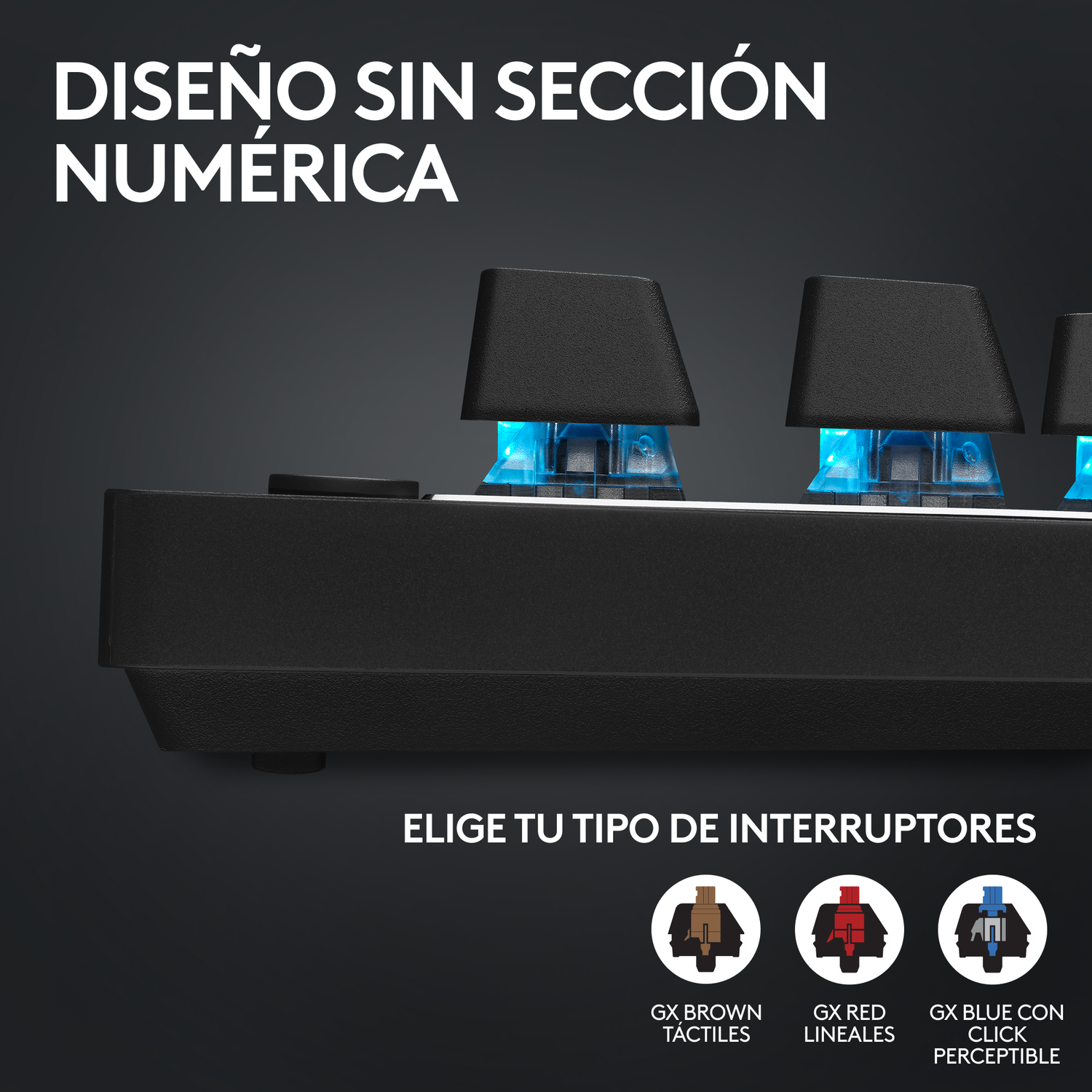 Teclado Gamer Inalambrico Logitech G PRO X TKL Lightspeed Negro Ingles-3