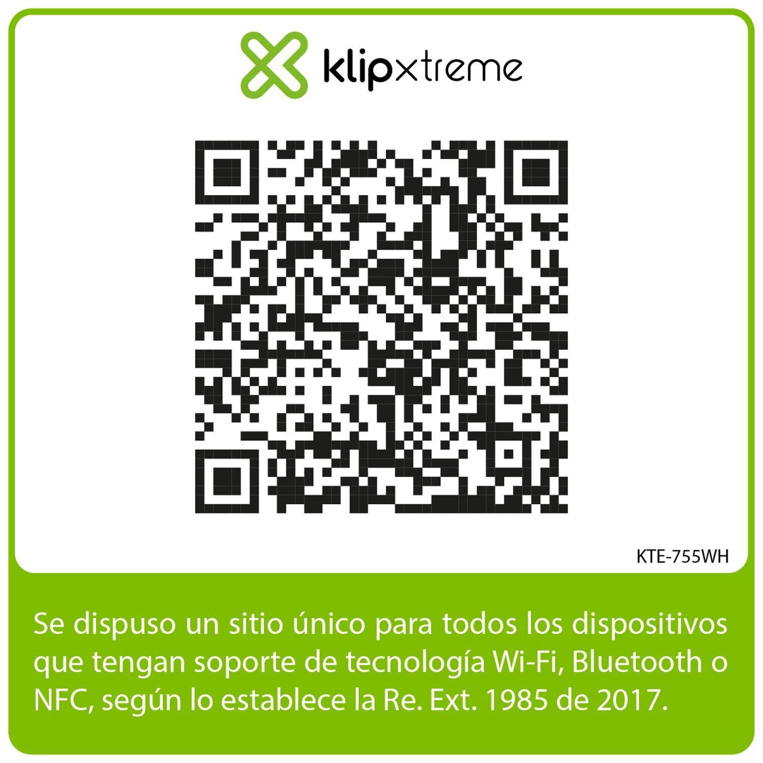 Klip Xtreme Audifonos TWS EdgeBuds ANC Blanco KTE-755WH-5