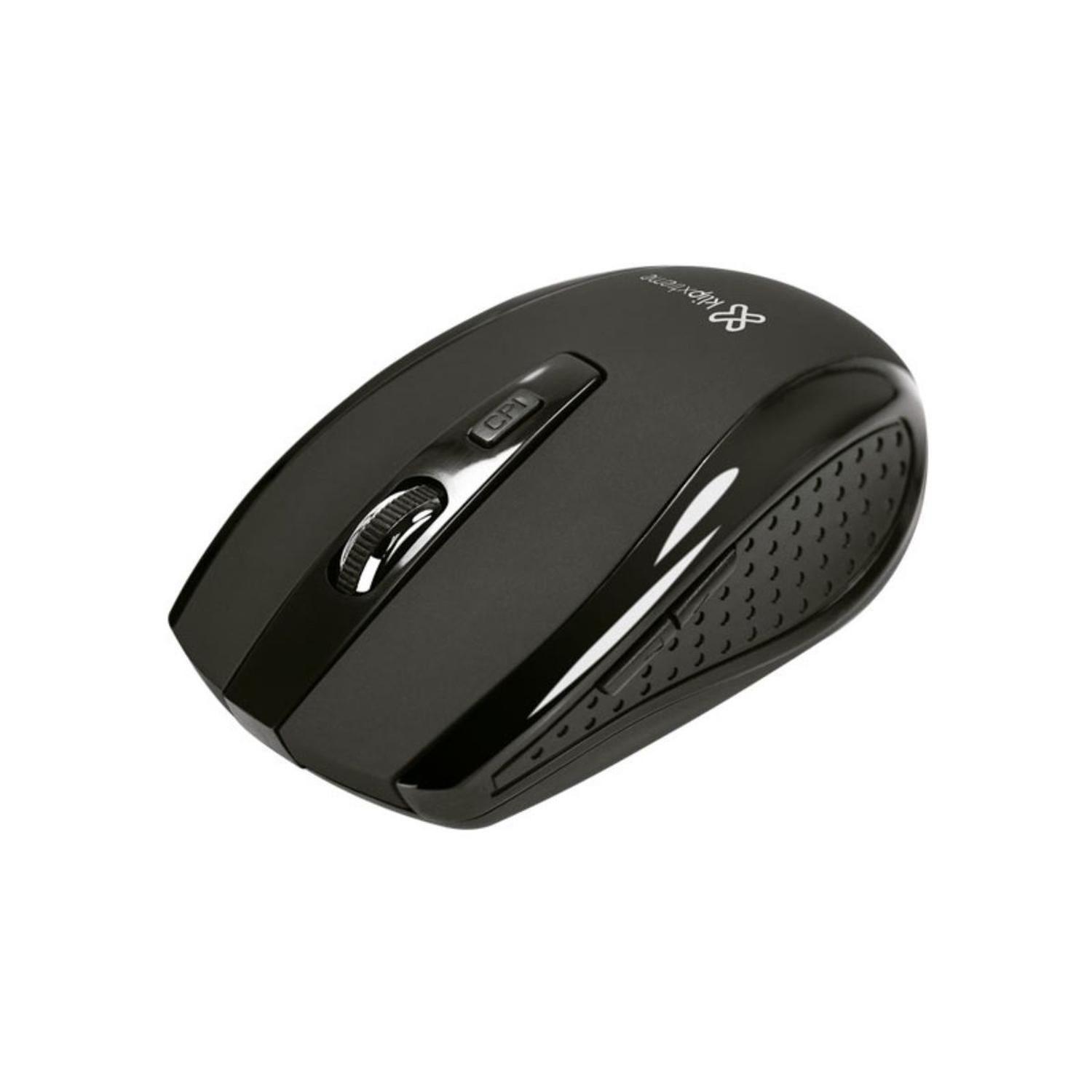 Mouse Inalámbrico KlipXtreme KMW-340 negro-0