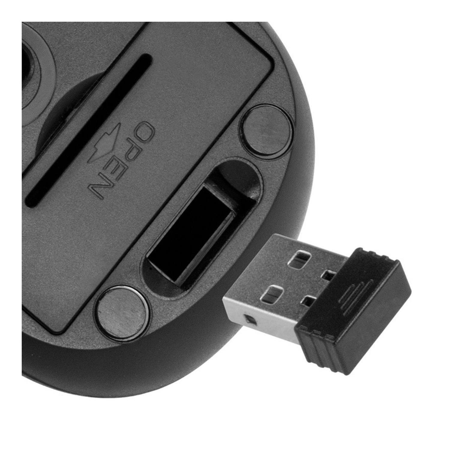 Mouse Inalámbrico KlipXtreme KMW-340 negro-4