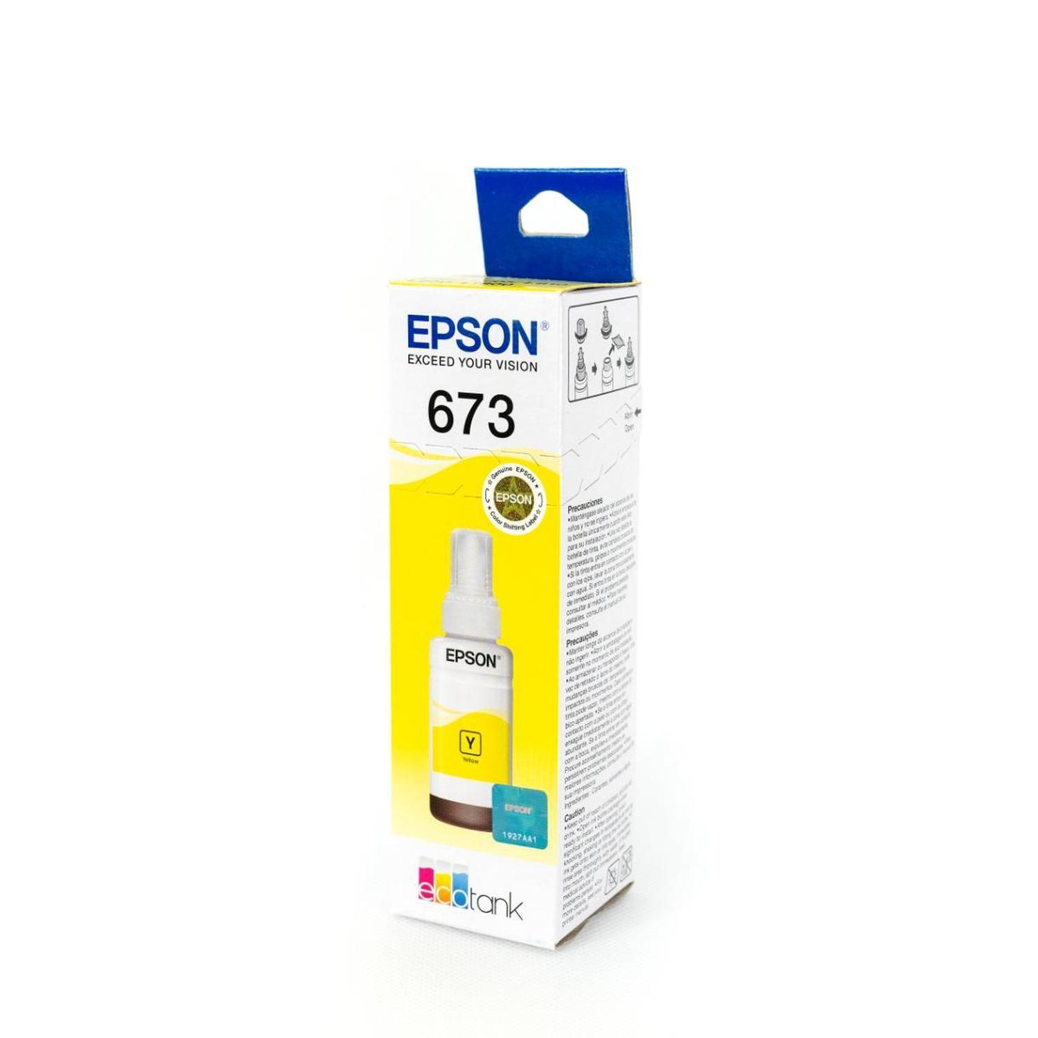 Botella De Tinta Epson T673 Amarilla-2
