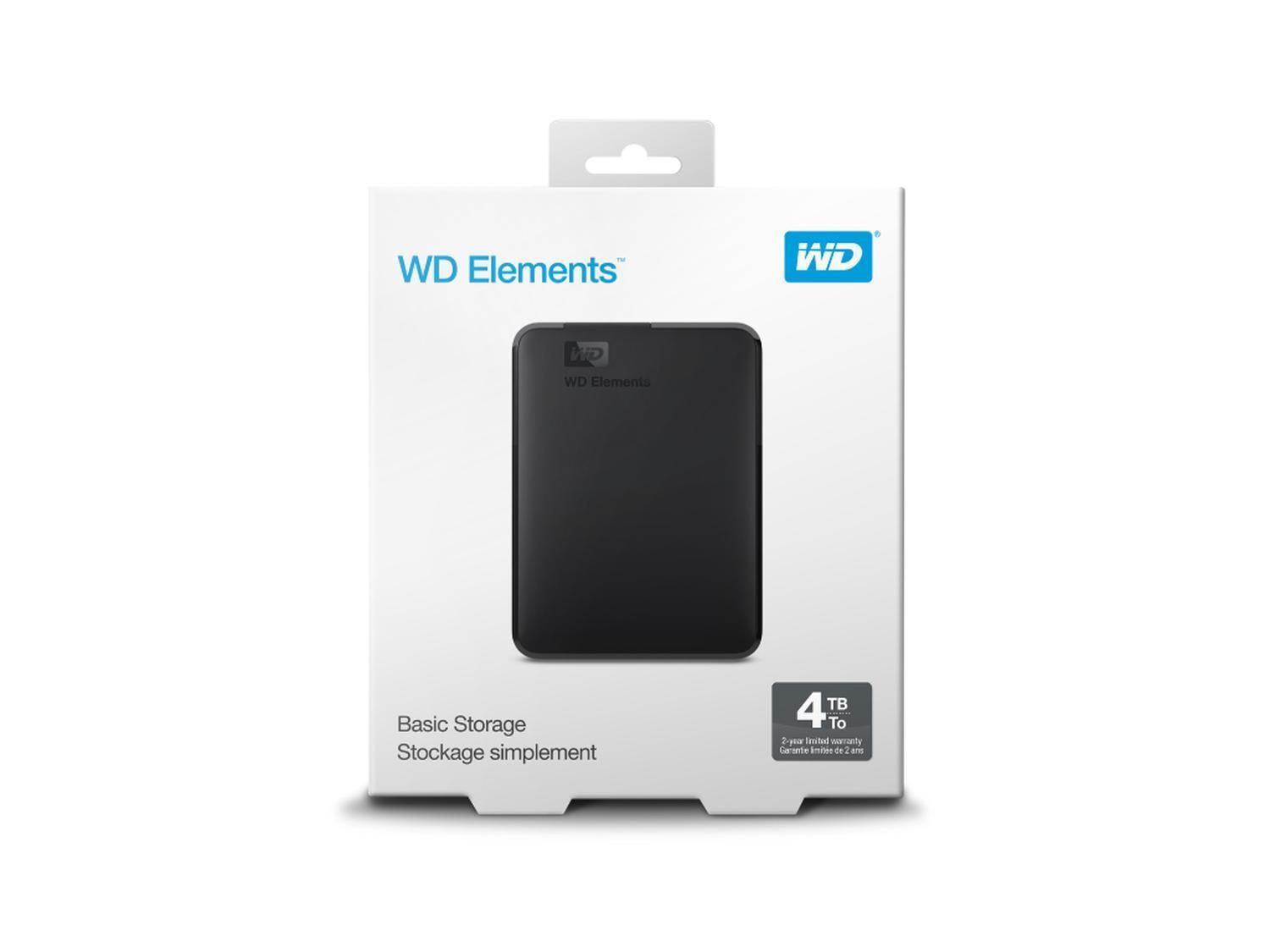 Disco Duro Externo WD Elements 2.5" 4TB USB 3.0-4