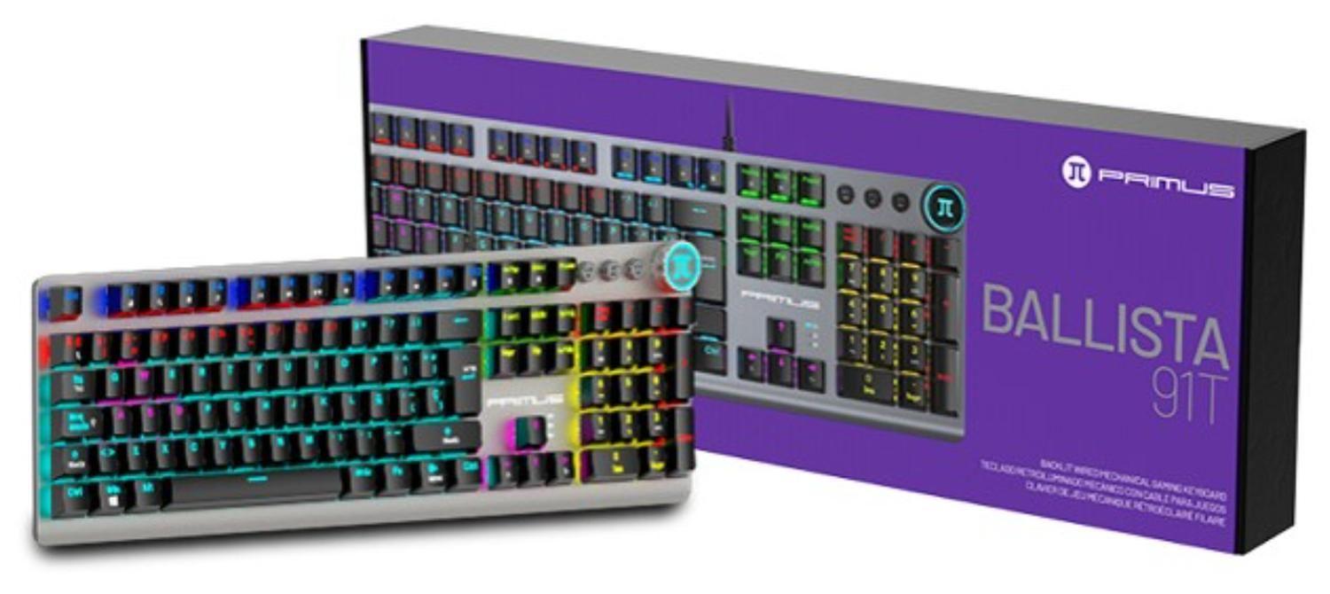 Primus Gaming Teclado Ballista 91T español Mecánico switch Rojo-6