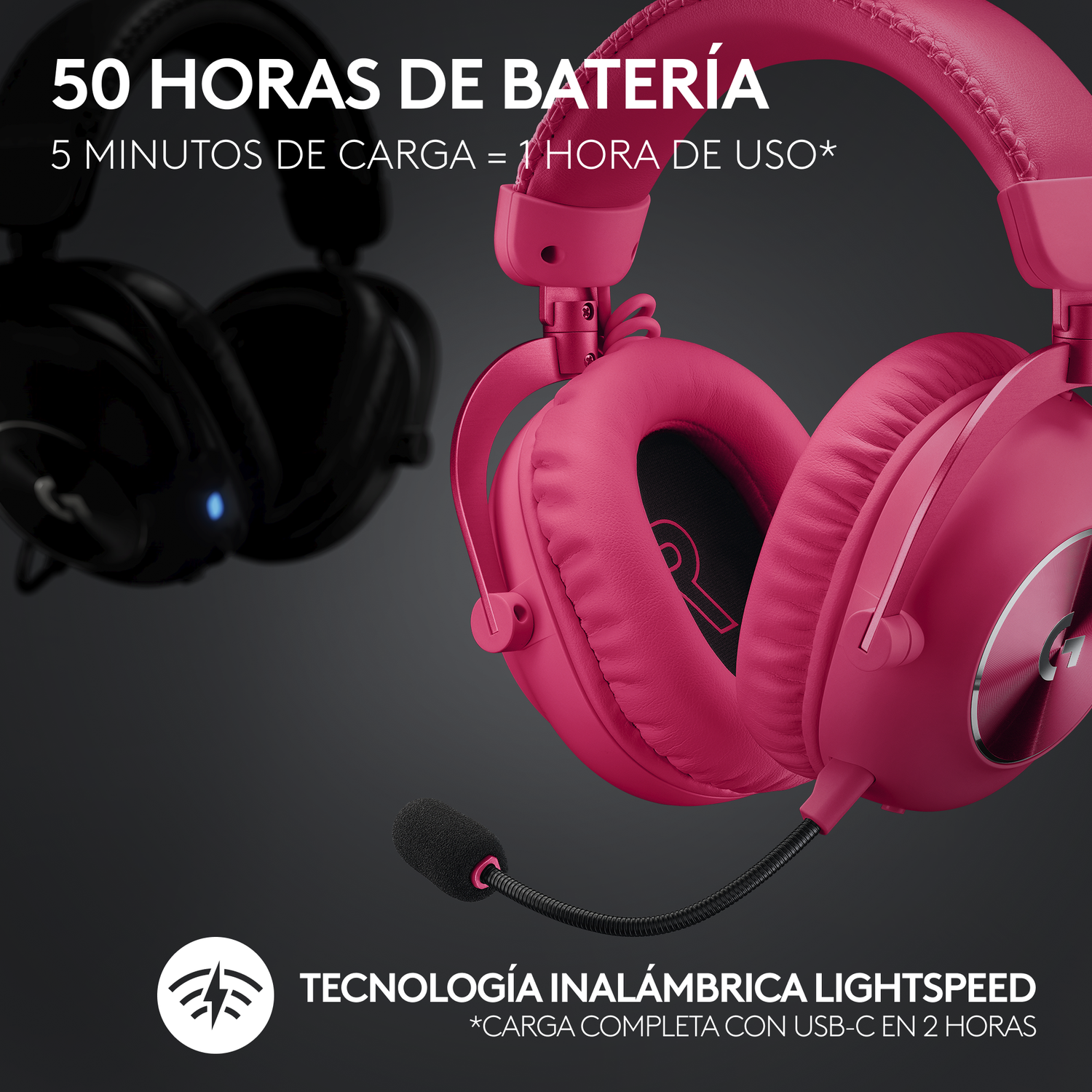 Audifonos Gamer Inalambrico Logitech G PRO X 2 Lightspeed-2