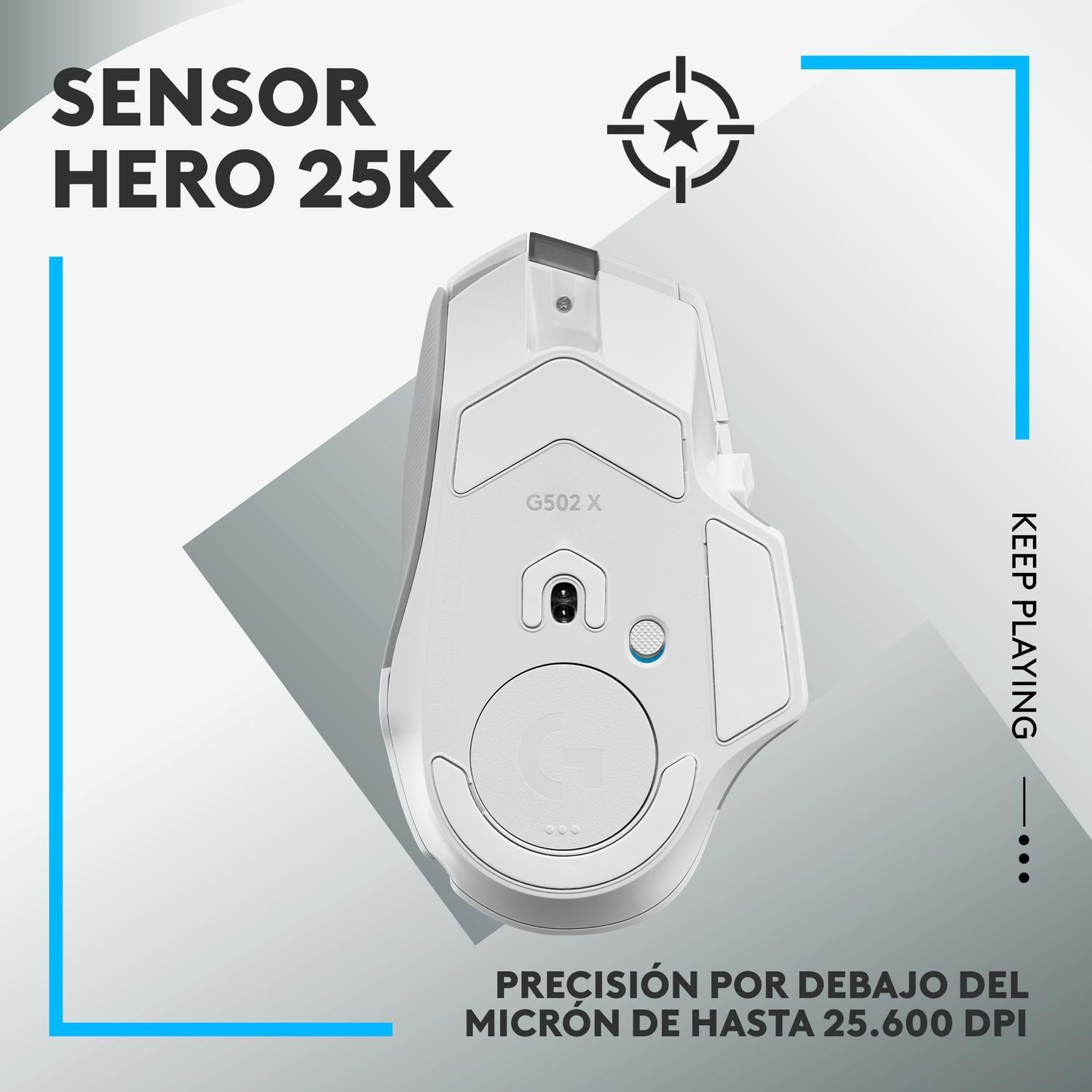 Mouse Gamer Logitech G502 X Blanco-3