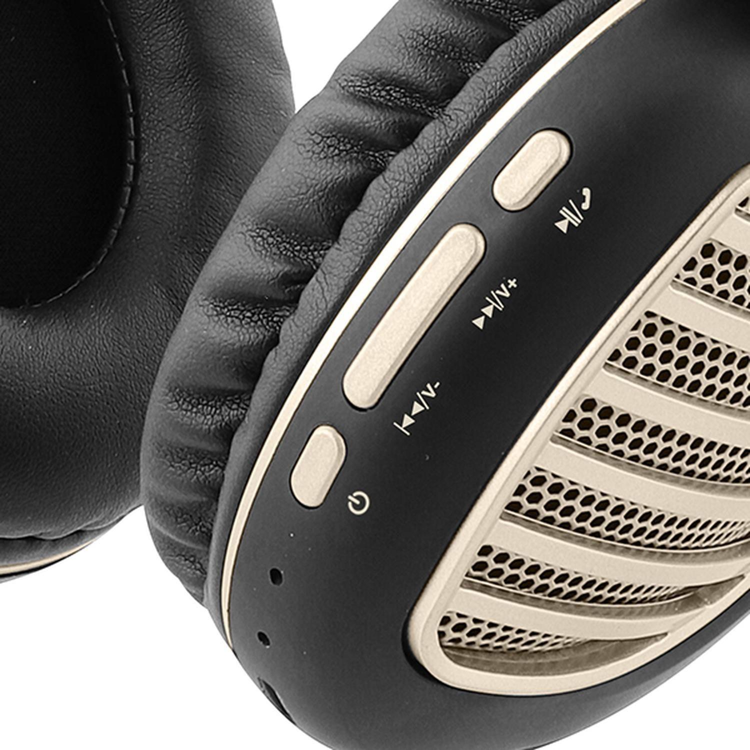 Audífonos Estéreo Con Micrófono Inalámbricos Xtech XTH-630 dorado-3