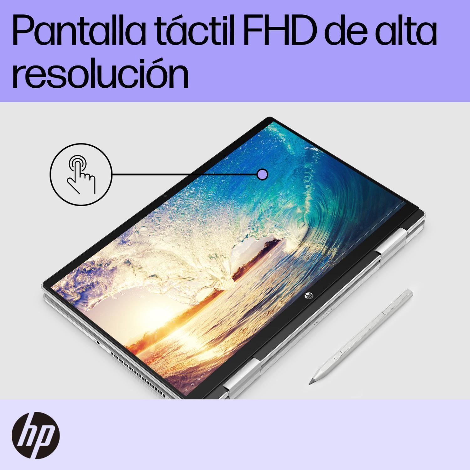 Notebook 2 en 1 HP Pavilion x360 14-ek1013la, Intel Core i3, 8 GB RAM, 512 GB SSD, 14, Pantalla táct-8