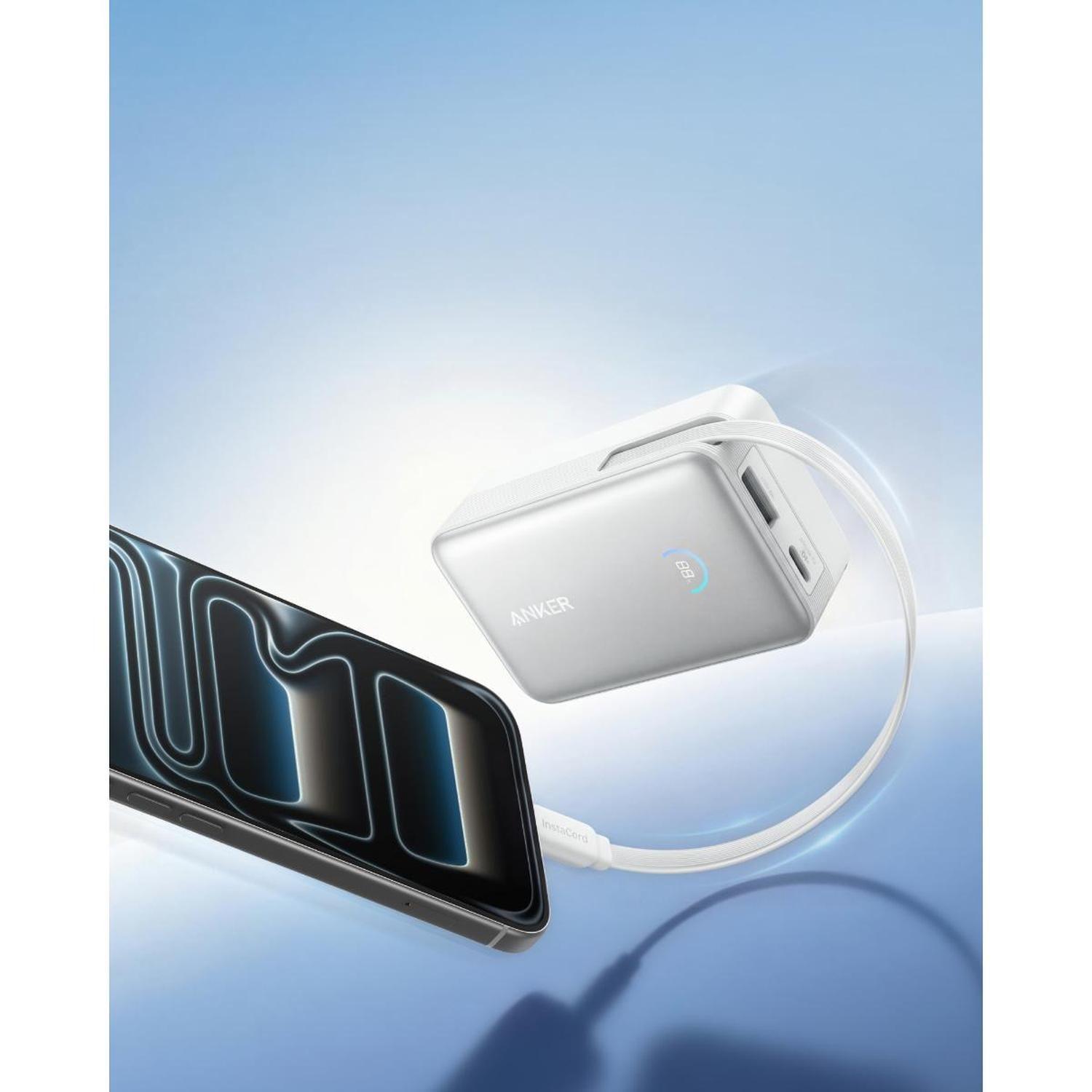 Powerbank Nano Batería Externa Anker 10.000 mAh Carga Ultra Rápida 30W Cable USB-C Blanco-4
