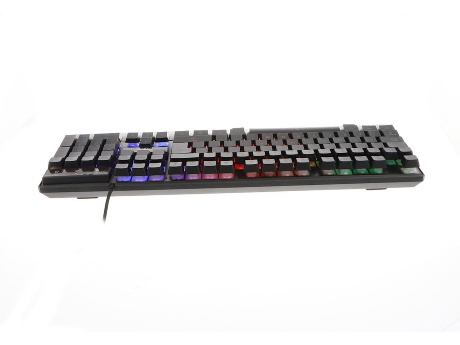 Teclado Gamer Xtech Arminger USB LED c/Apoya Muñ XTK-510S Negro-3