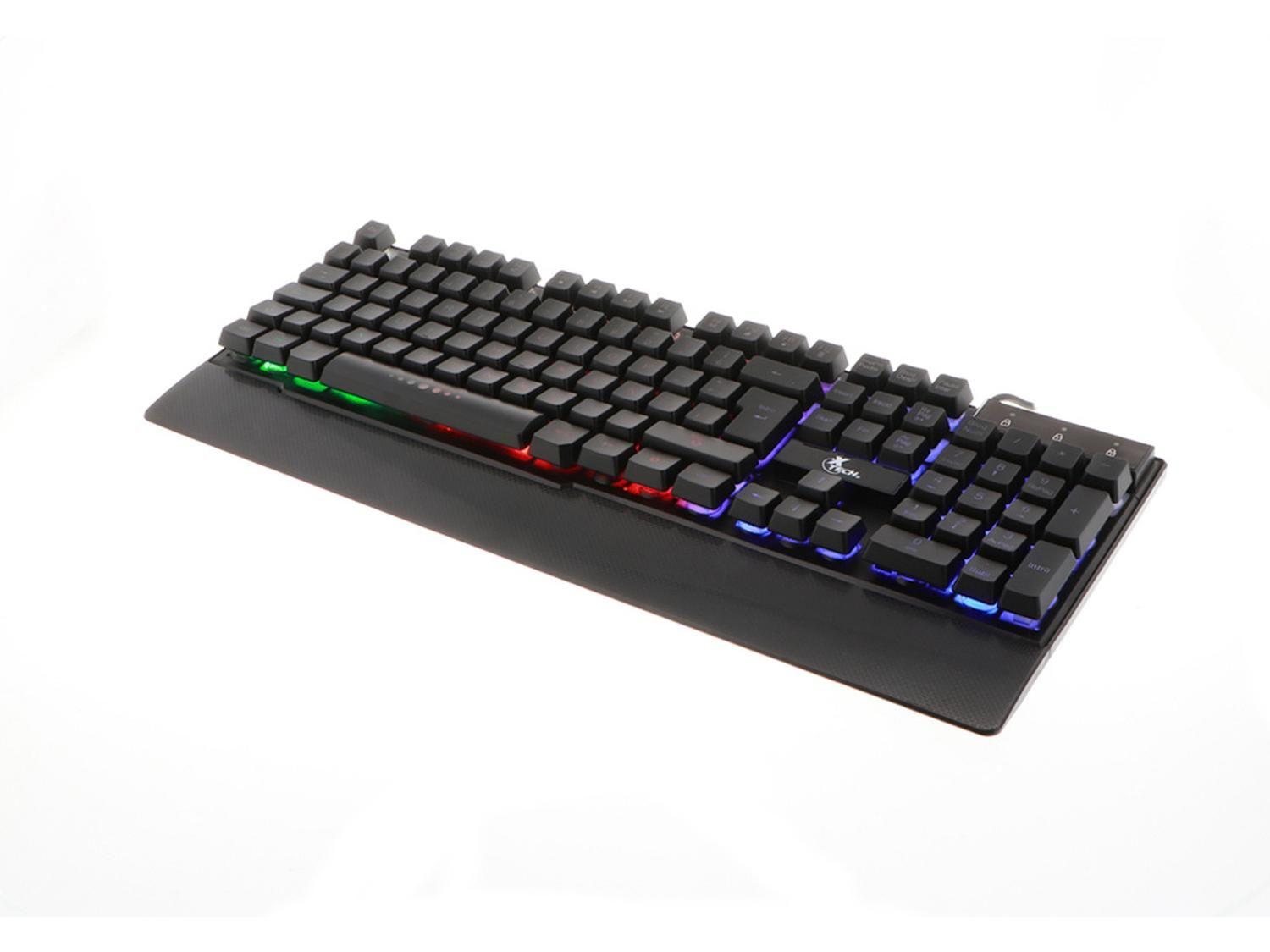 Teclado Gamer Xtech Arminger USB LED c/Apoya Muñ XTK-510S Negro-4