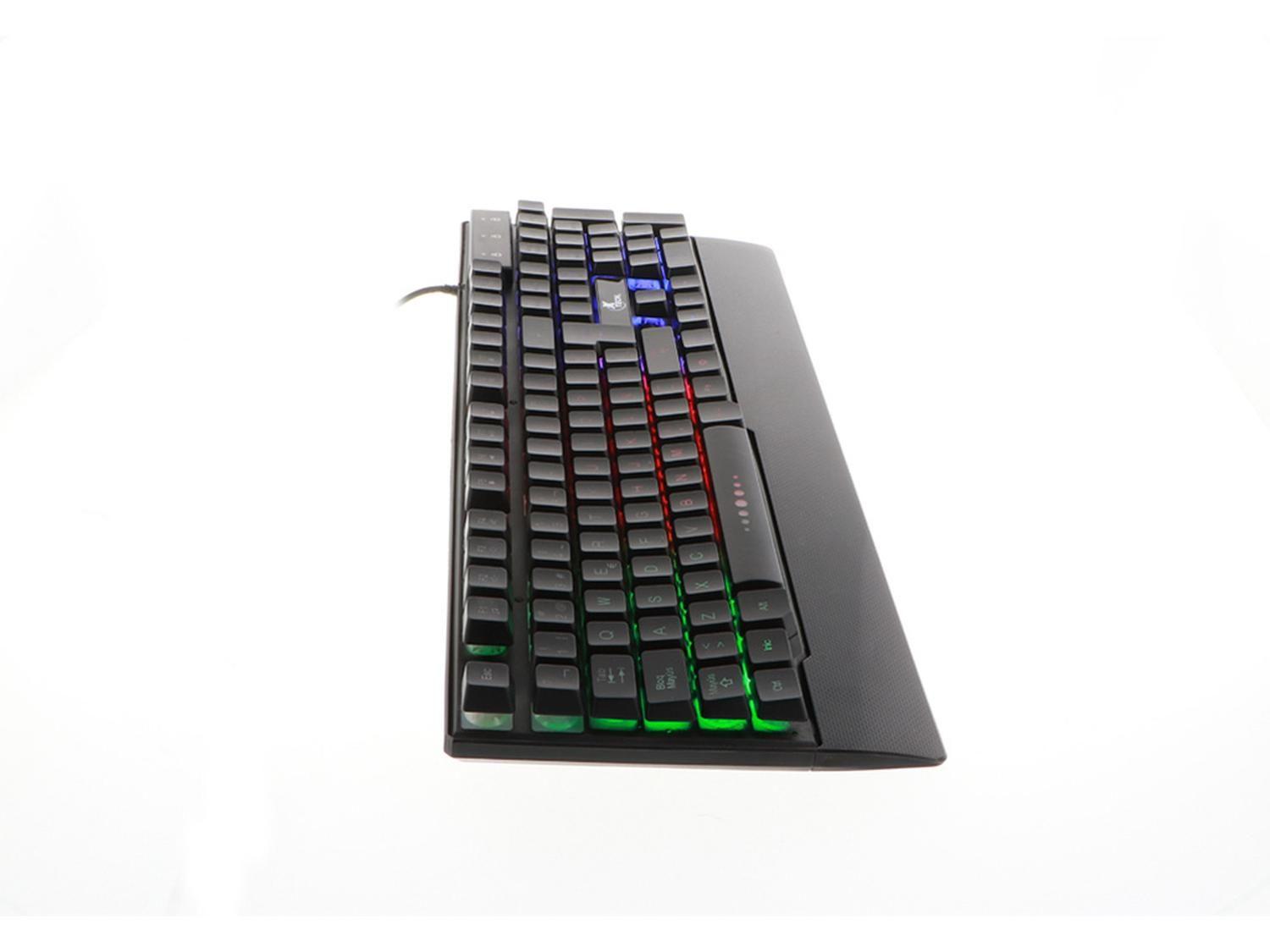 Teclado Gamer Xtech Arminger USB LED c/Apoya Muñ XTK-510S Negro-6
