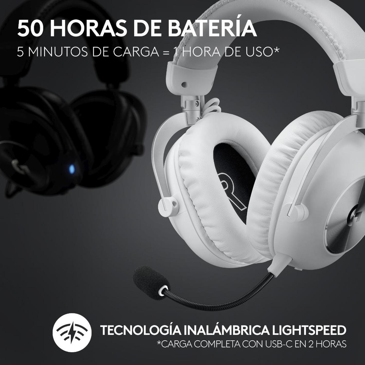 Audifono Gamer Inalambrico Logitech G PRO X 2 Lightspeed Blanco-2