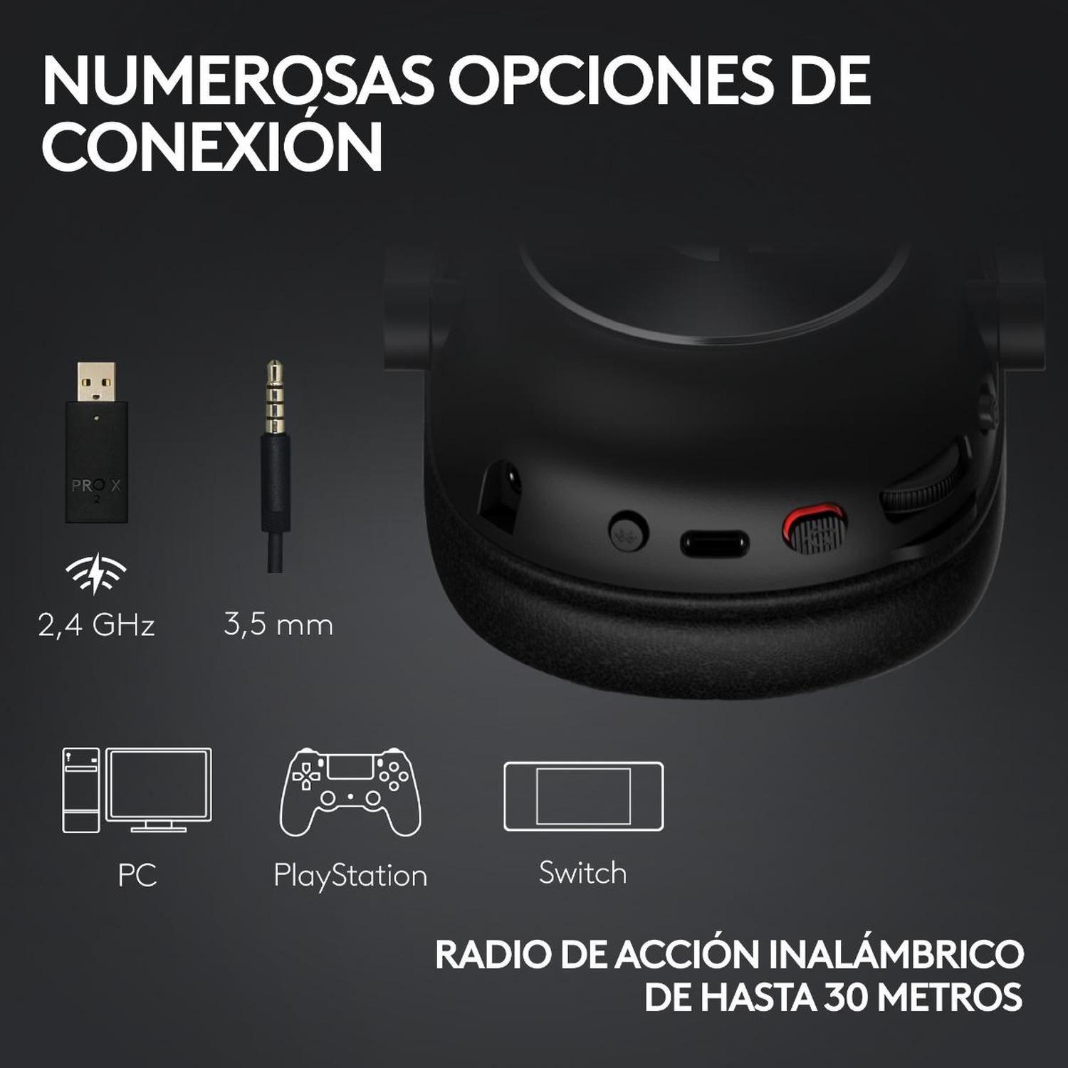 Audifono Gamer Inalambrico Logitech G PRO X 2 Lightspeed Blanco-4