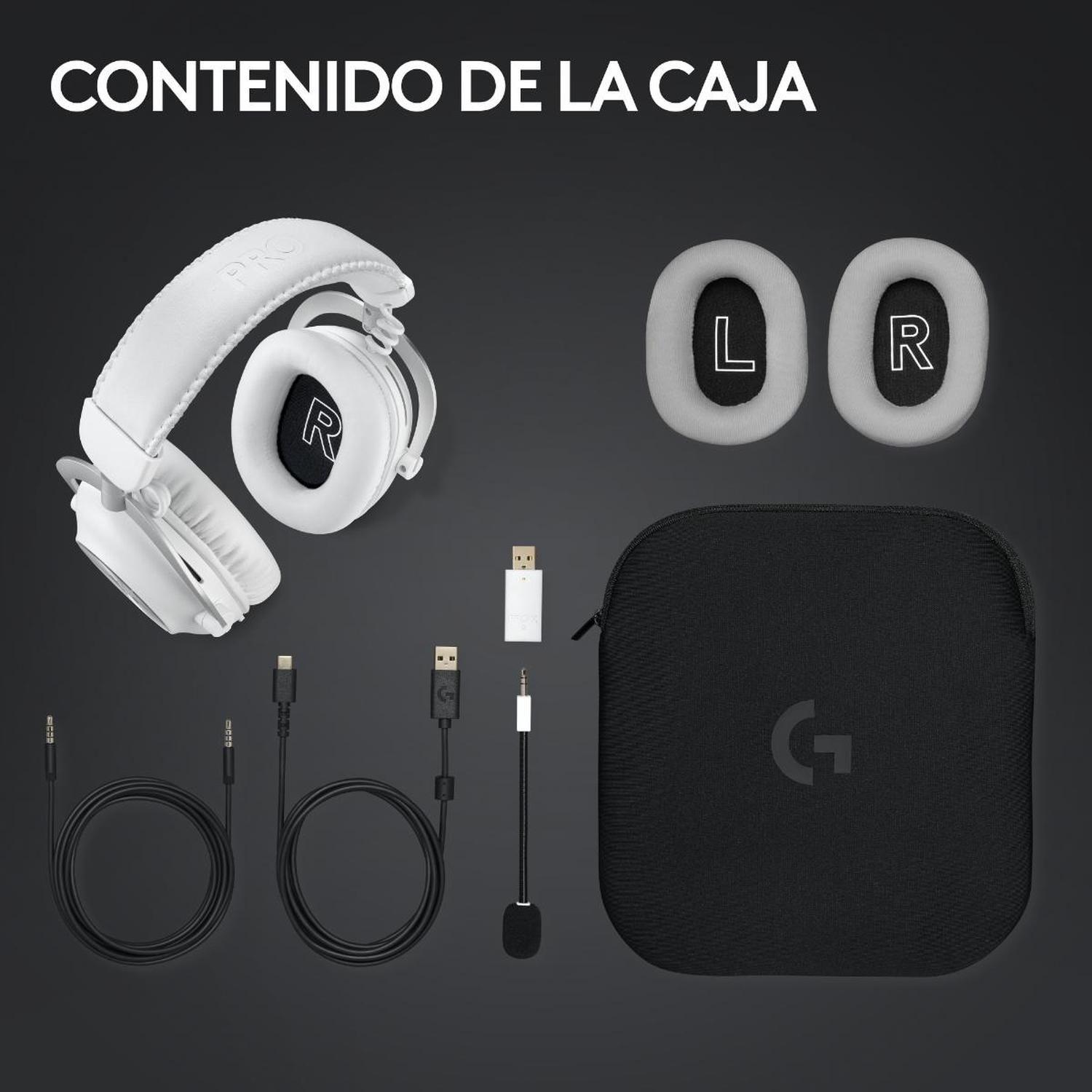Audifono Gamer Inalambrico Logitech G PRO X 2 Lightspeed Blanco-9