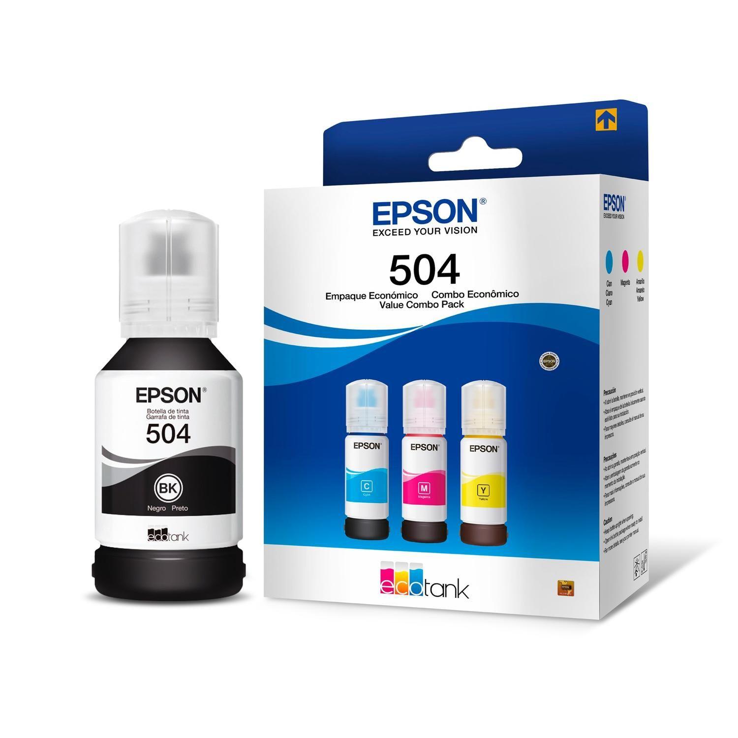 Pack De 4 Botellas De Tinta Epson T504-2