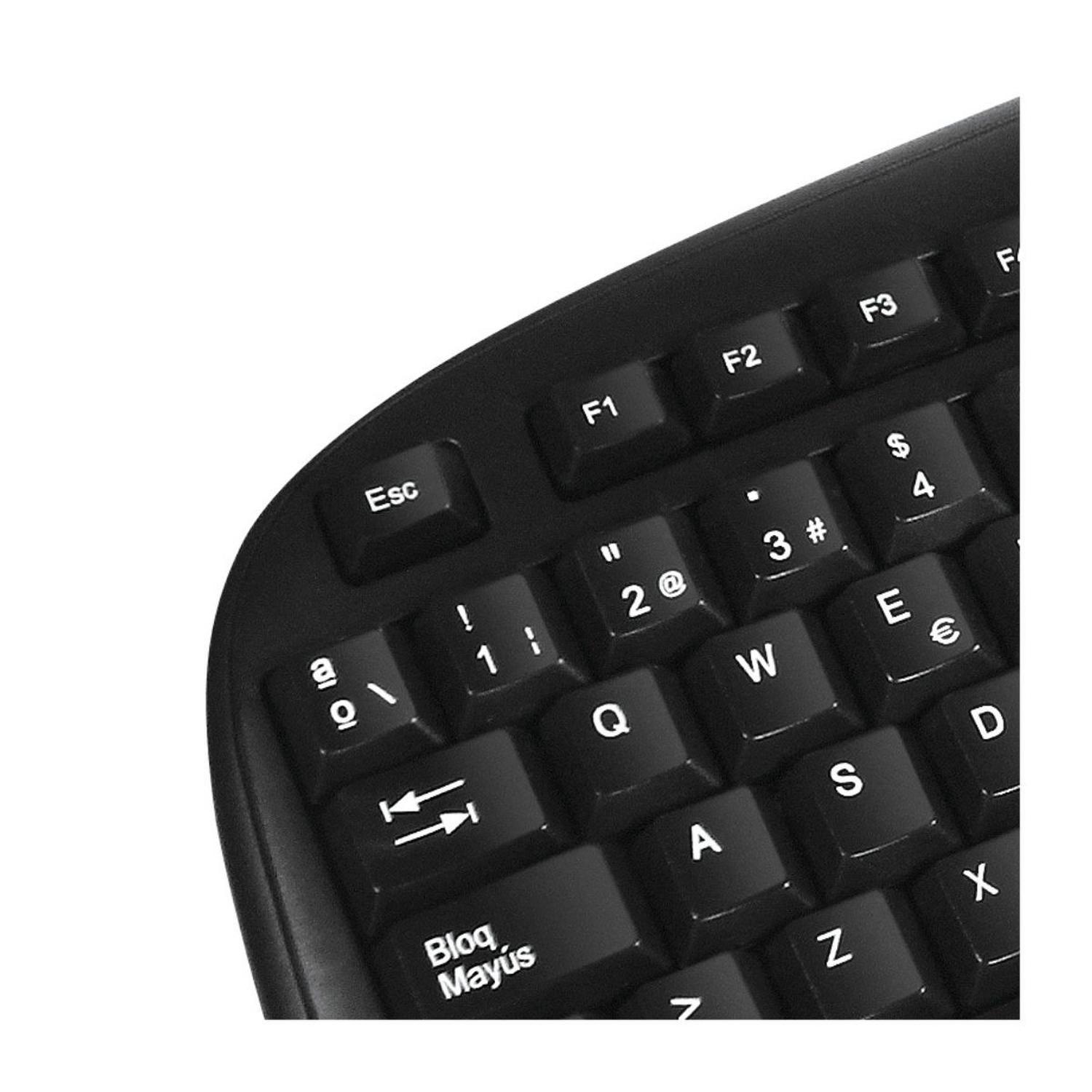 Teclado USB Español c/Pad Numerico KlipXtreme KKS-050S Negro-3