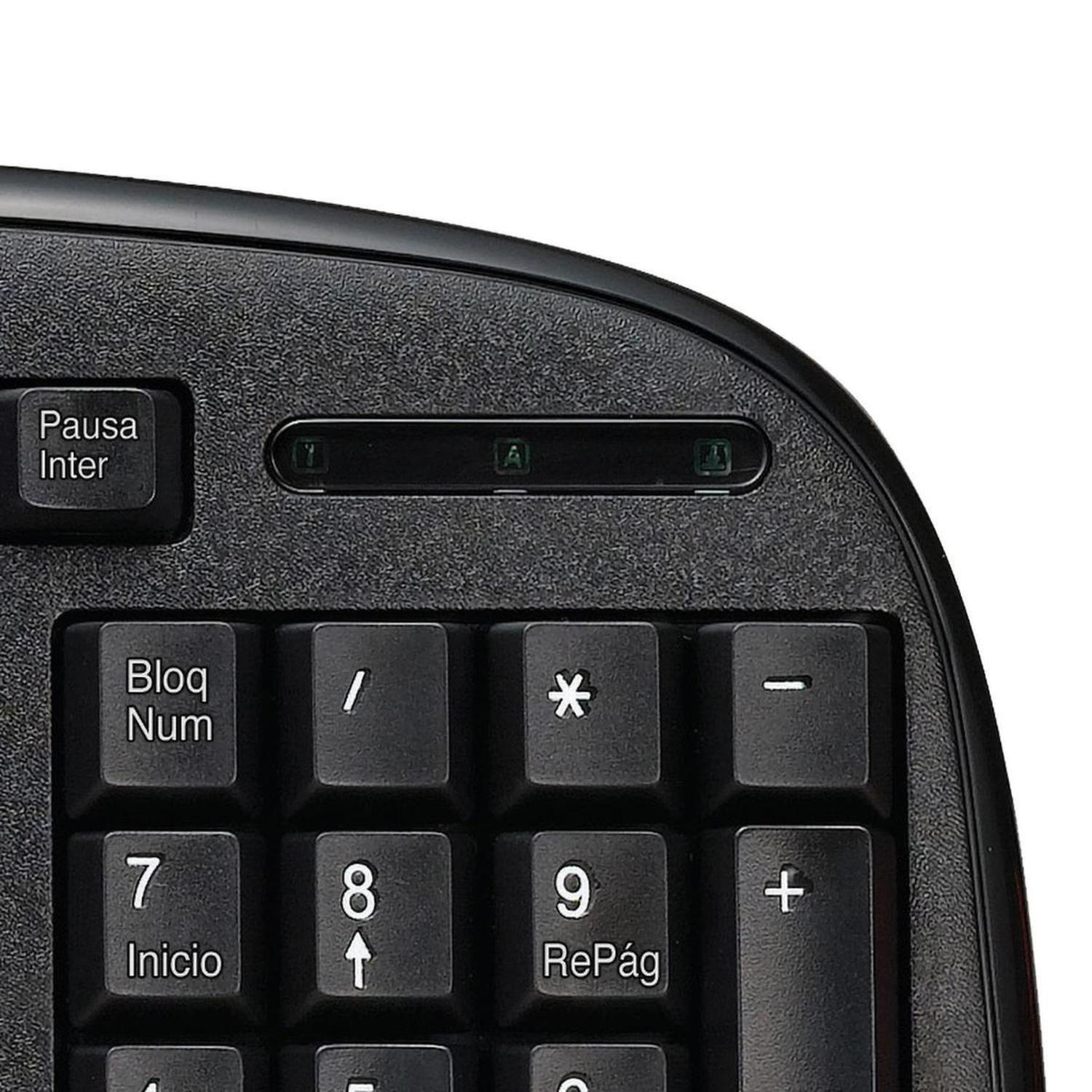 Teclado USB Español c/Pad Numerico KlipXtreme KKS-050S Negro-7