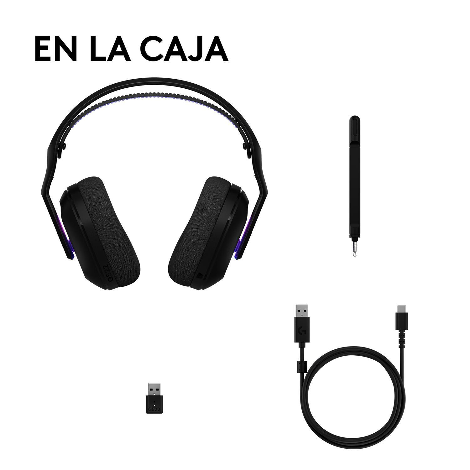 Audifono Gamer Inalambrico Logitech G522 Lightspeed Negro-9