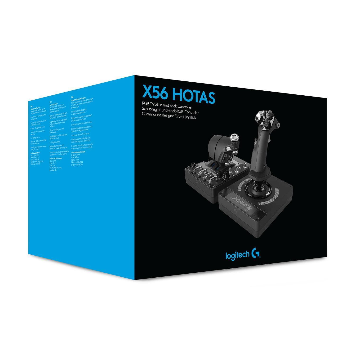 Sistema simulador de vuelo Logitech X56 HOTAS-6