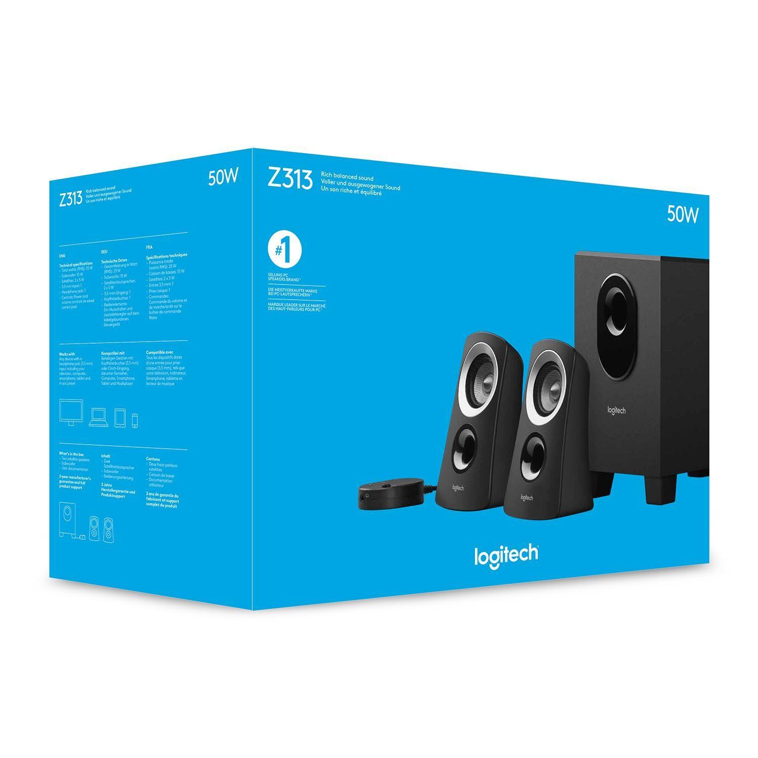 Parlantes 2.1 Logitech Z313-4