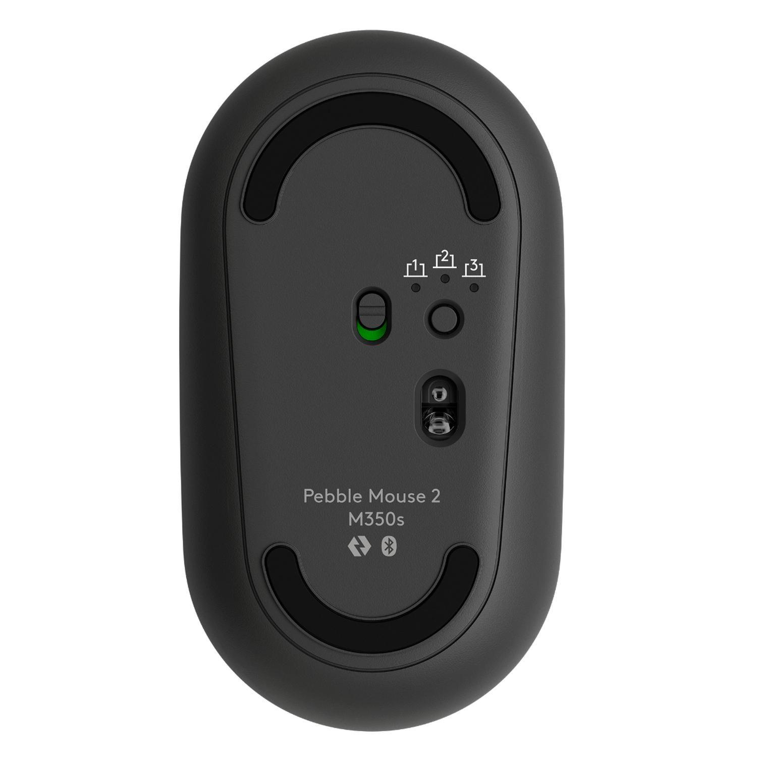 Mouse Bluetooth Logitech Pebble Mouse 2 M350s Grafito-5